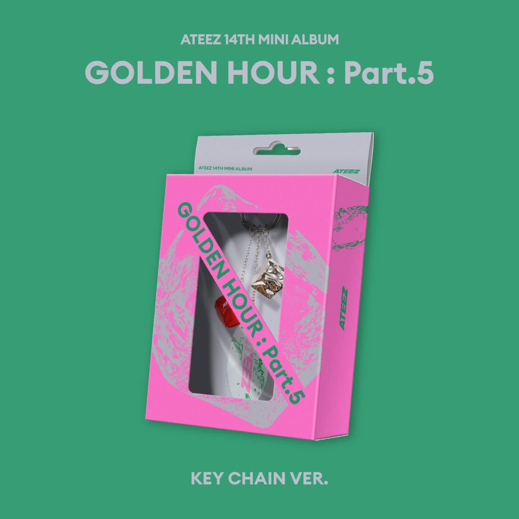 ATEEZ ATEEZ - 14TH MINI ALBUM [GOLDEN HOUR : Part.5] (KEY CHAIN VER.)