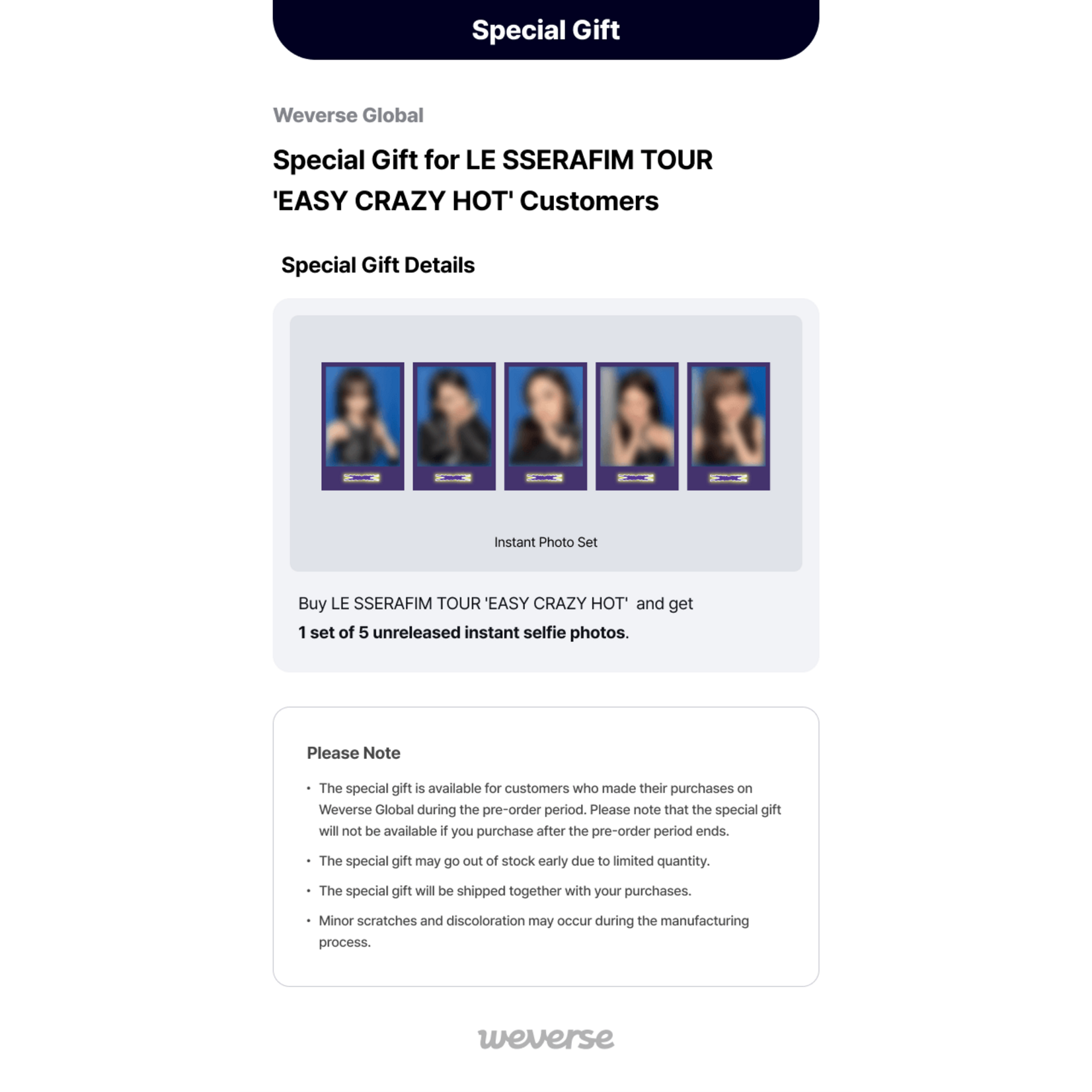 Le Sserafim LE SSERAFIM - TOUR 'EASY CRAZY HOT' ENCORE IN SEOUL DC + Weverse Gift (WS)