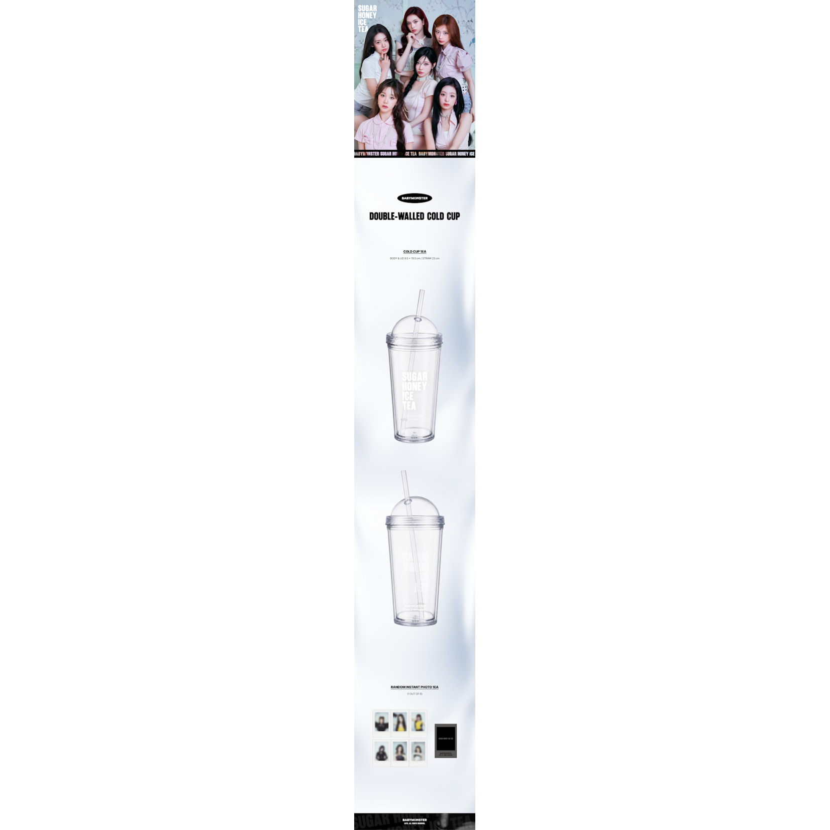 BABYMONSTER BABYMONSTER - [SUGARHONEY] DOUBLE-WALLED COLD CUP
