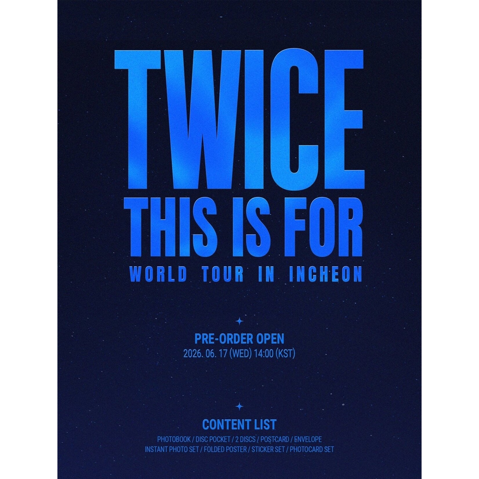 Twice TWICE - [THIS IS FOR] WORLD TOUR IN INCHEON DVD + Photocard SET (FANS SHOP)