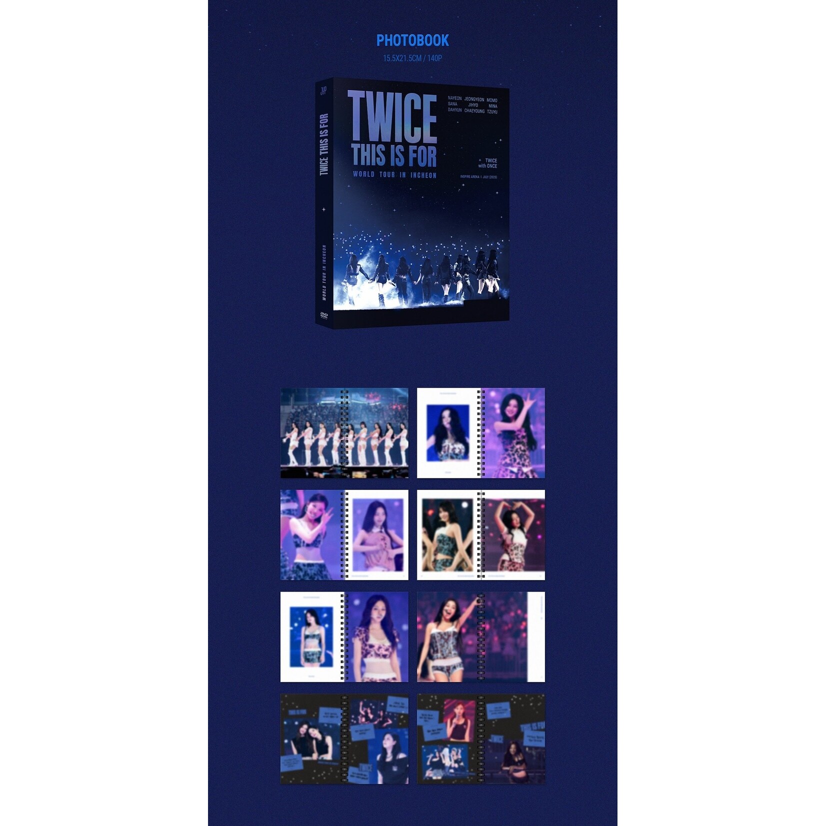 Twice TWICE - [THIS IS FOR] WORLD TOUR IN INCHEON DVD + Photocard SET (FANS SHOP)
