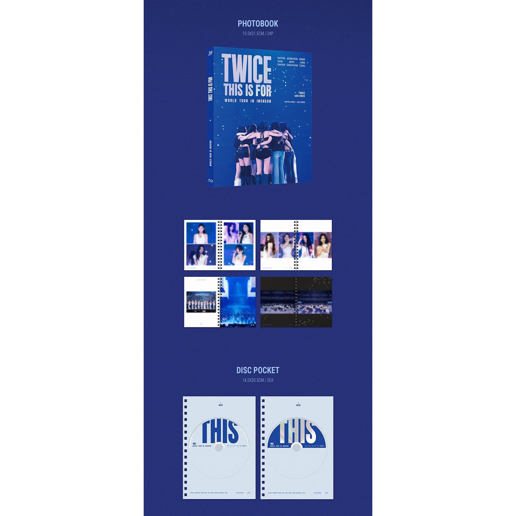 Twice TWICE - [THIS IS FOR] WORLD TOUR IN INCHEON Blu-ray + Photocard SET (FANS SHOP)