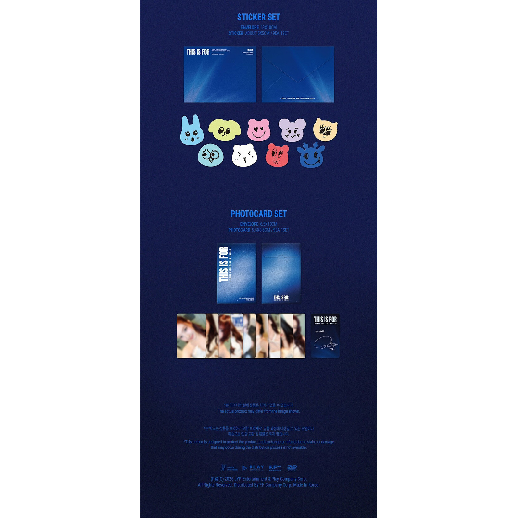 Twice TWICE - [THIS IS FOR] WORLD TOUR IN INCHEON DVD + Photocard SET (FANS SHOP)
