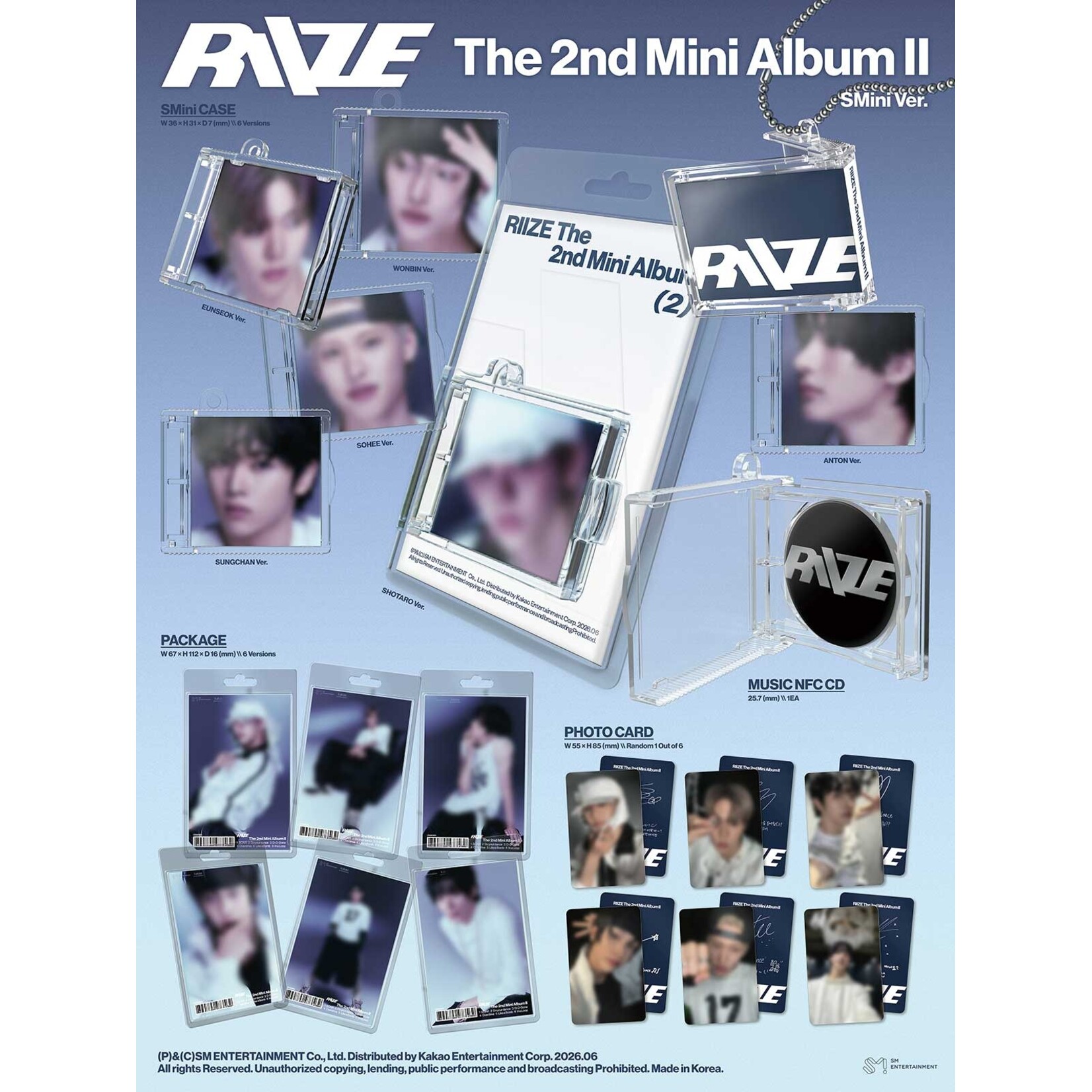 Riize RIIZE - 2ND MINI ALBUM [II] (SMini Ver.)