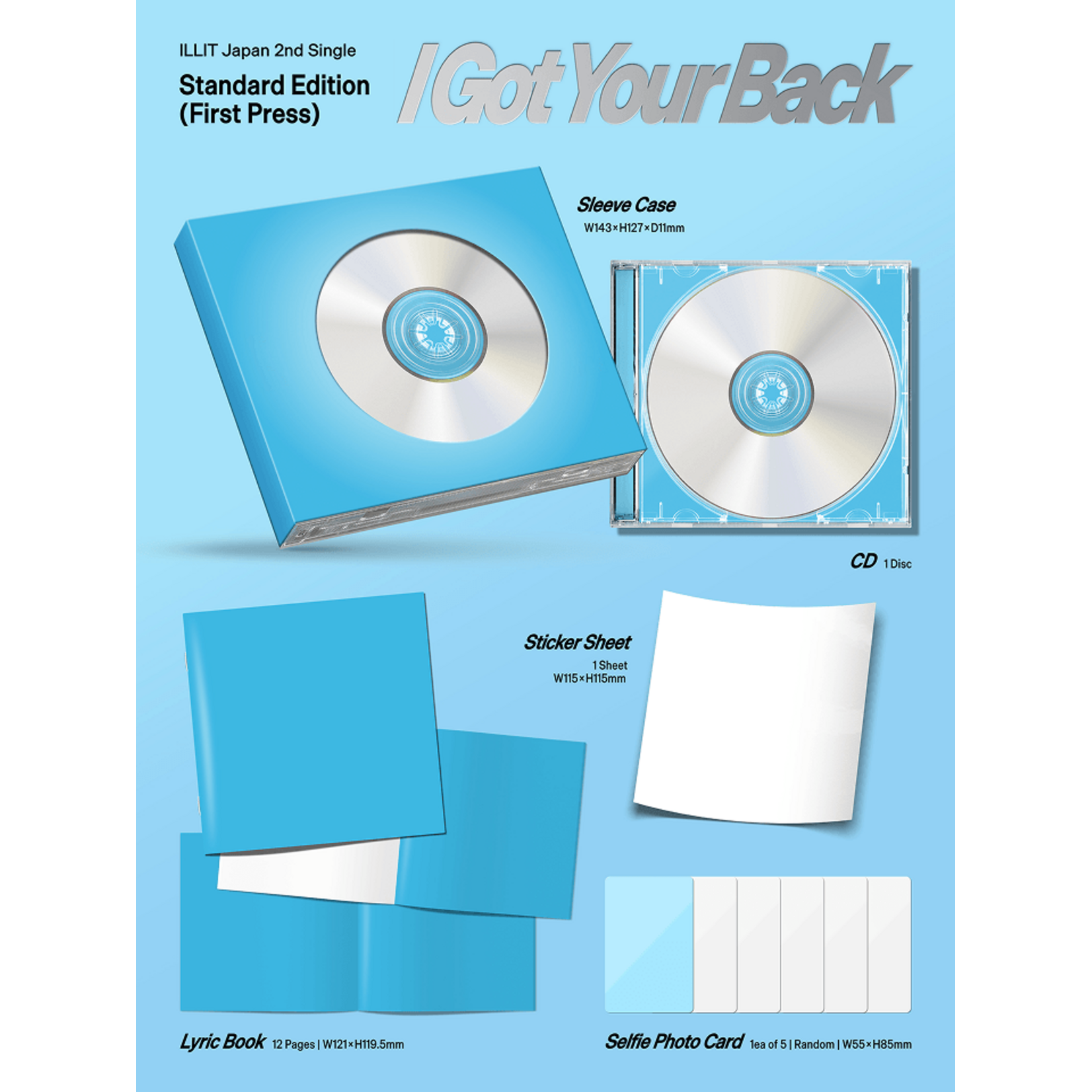 ILLIT ILLIT - Japan 2nd Single [I Got Your Back] (Standard Edition) + Weverse Gift (WS)