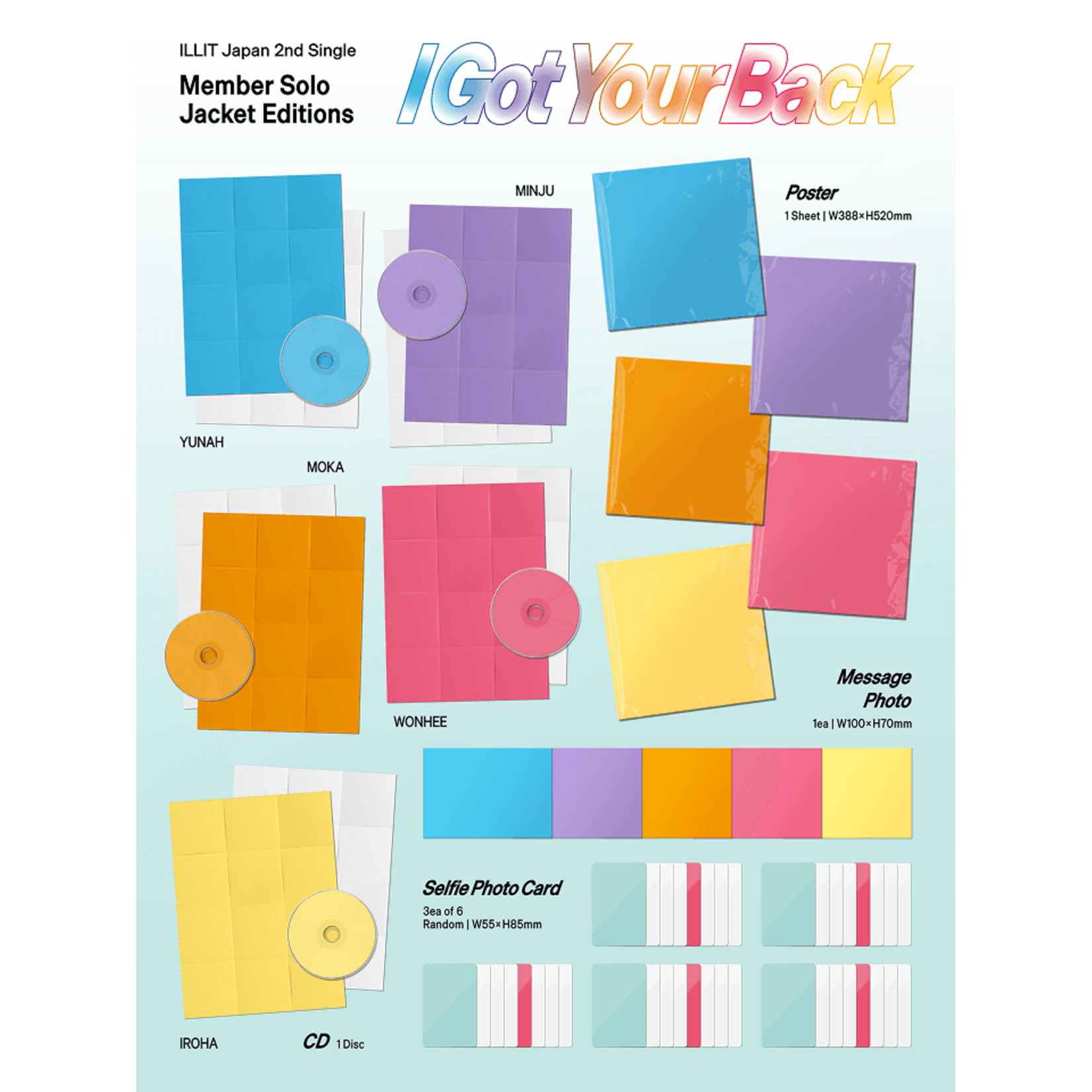 ILLIT ILLIT - Japan 2nd Single [I Got Your Back] (Solo Edition) + Weverse Gift (WS)