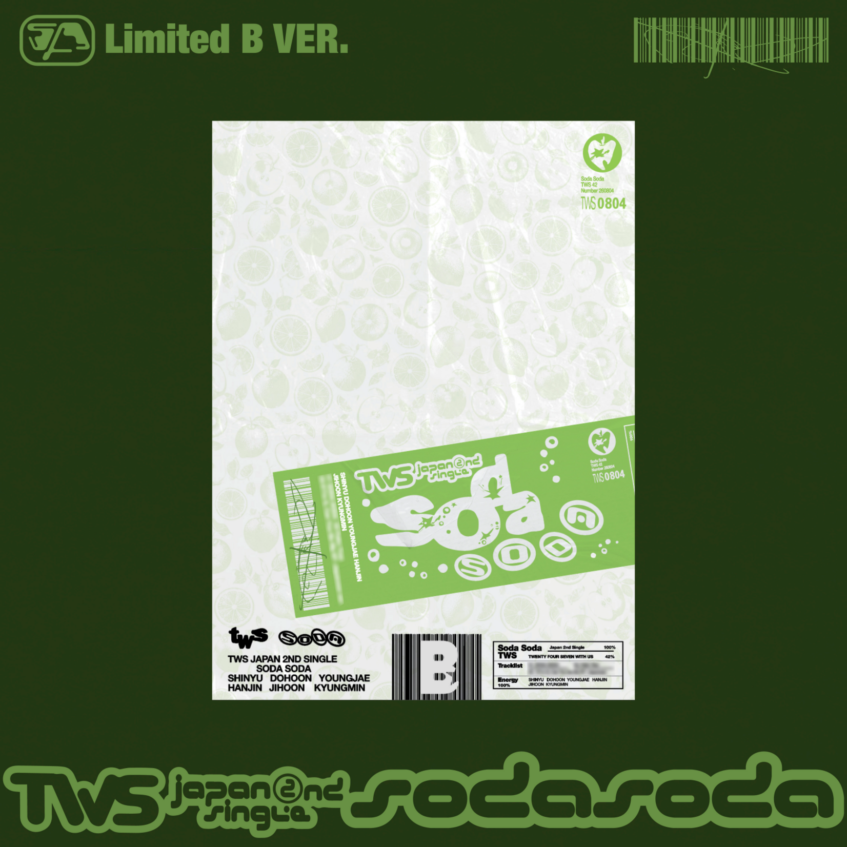 TWS TWS - Japan 2nd Single [SODA SODA] (Limited B VER.)
