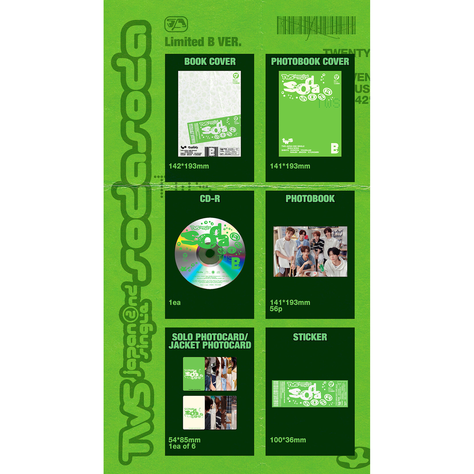 TWS TWS - Japan 2nd Single [SODA SODA] (Limited B VER.)