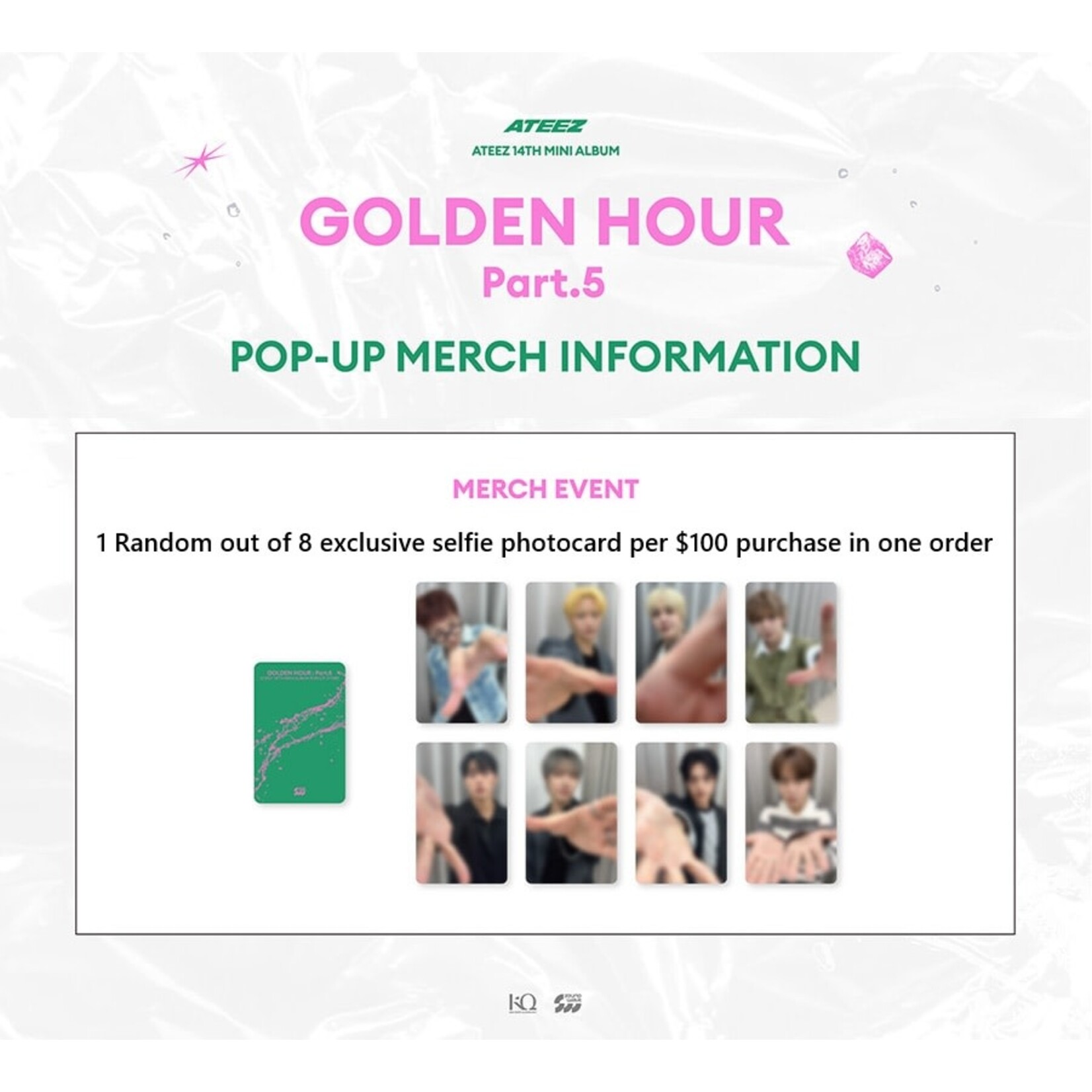 ATEEZ ATEEZ - POP-UP STORE [GOLDEN HOUR : Part.5] MD : MINI POUCH