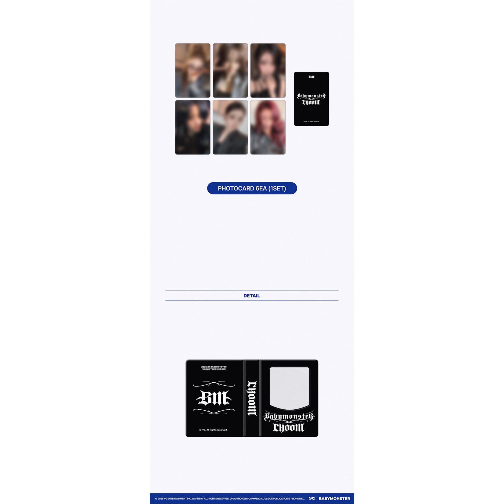 BABYMONSTER [CHOOMTOUR] BABYMONSTER PHOTOCARD COLLECT BOOK
