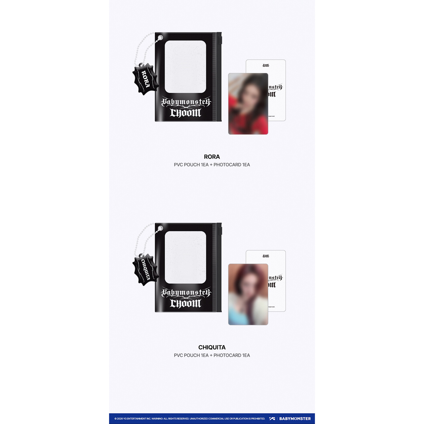 BABYMONSTER [CHOOMTOUR] BABYMONSTER PVC POUCH + PHOTOCARD