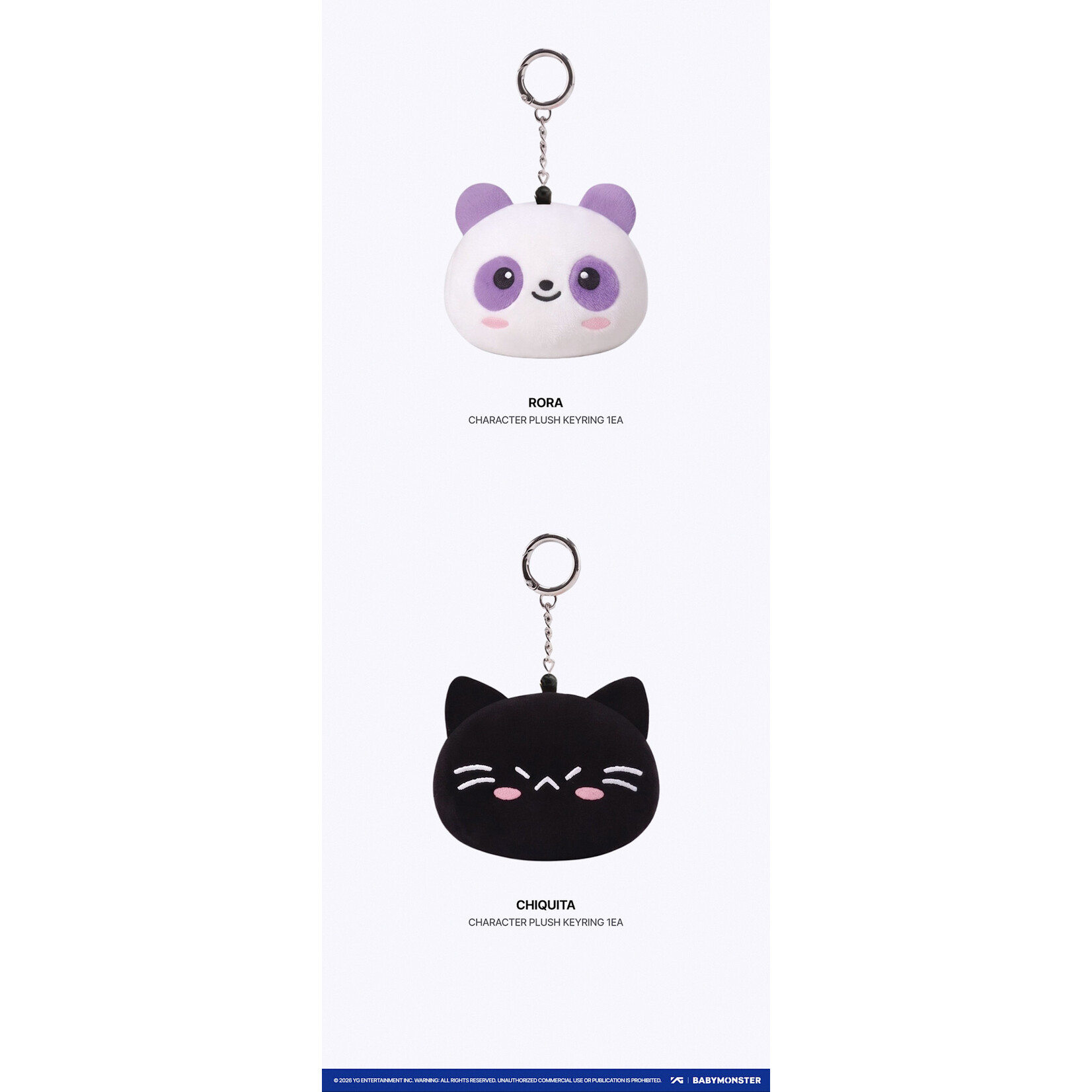 BABYMONSTER [CHOOMTOUR] BABYMONSTER CHARACTER PLUSH KEYRING