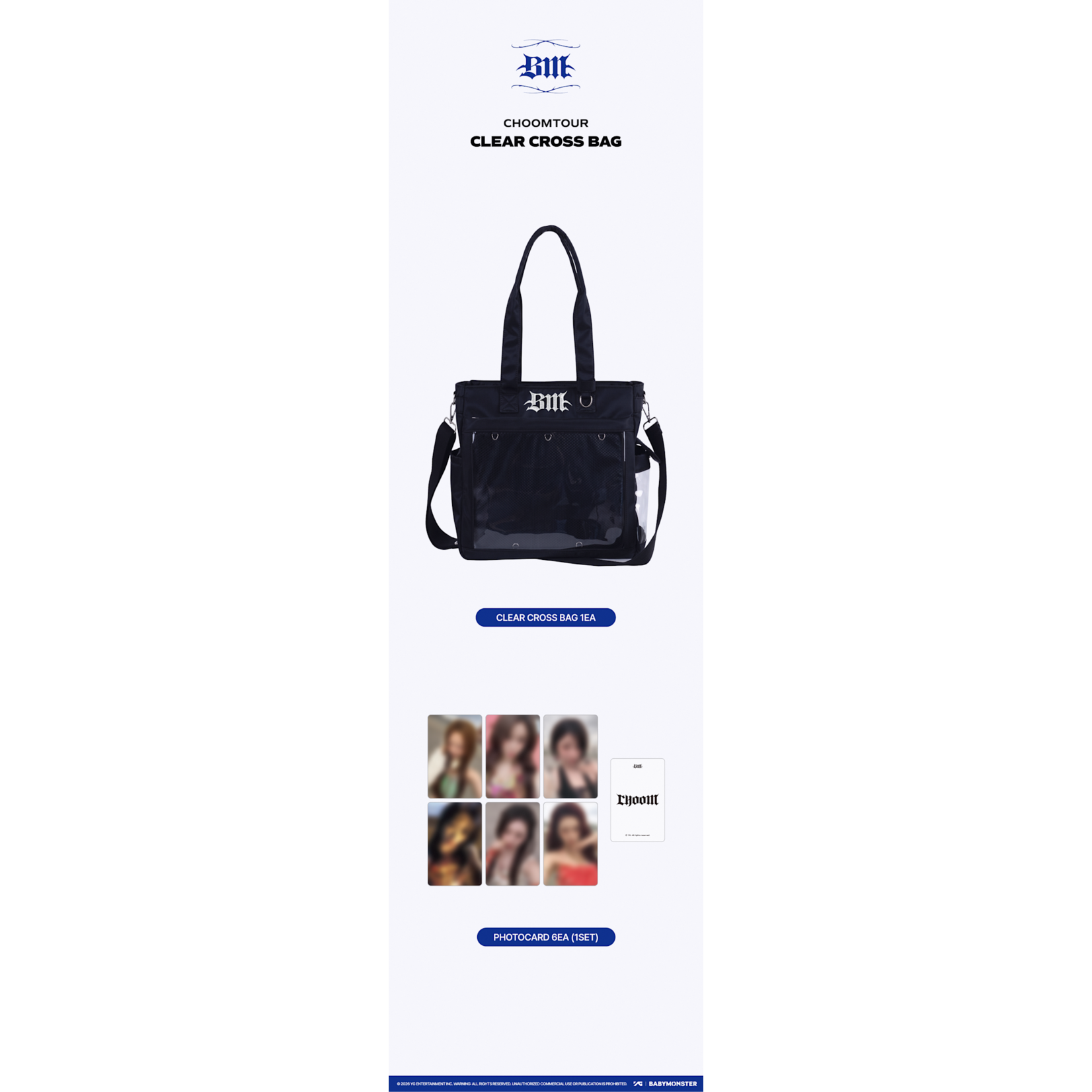 BABYMONSTER [CHOOMTOUR] BABYMONSTER CLEAR CROSS BAG