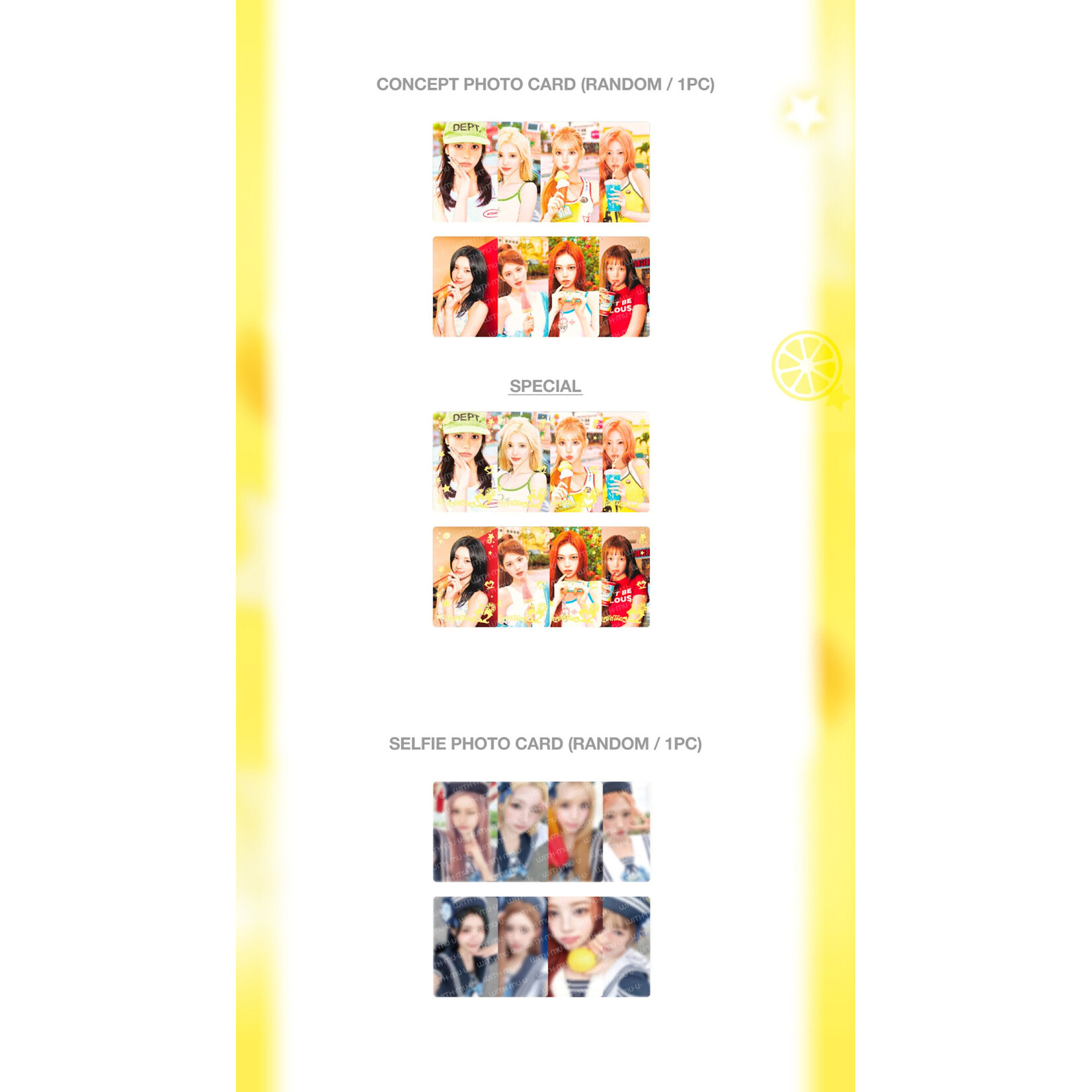 Hearts2Hearts Hearts2Hearts - 2ND MINI ALBUM POP-UP [레몬탱 (LEMON TANG)] OFFICIAL MD : RANDOM TRADING CARD