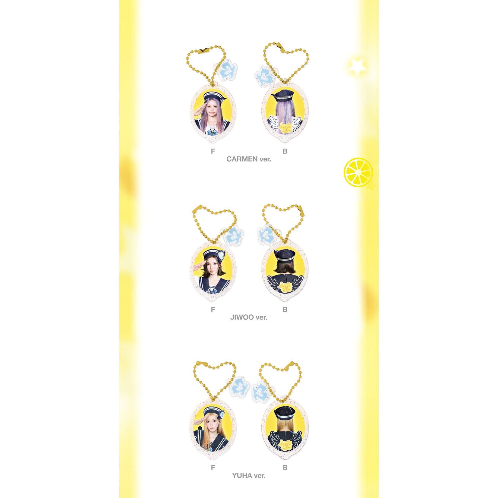 Hearts2Hearts Hearts2Hearts - 2ND MINI ALBUM POP-UP [레몬탱 (LEMON TANG)] OFFICIAL MD : ACRYLIC KEYRING