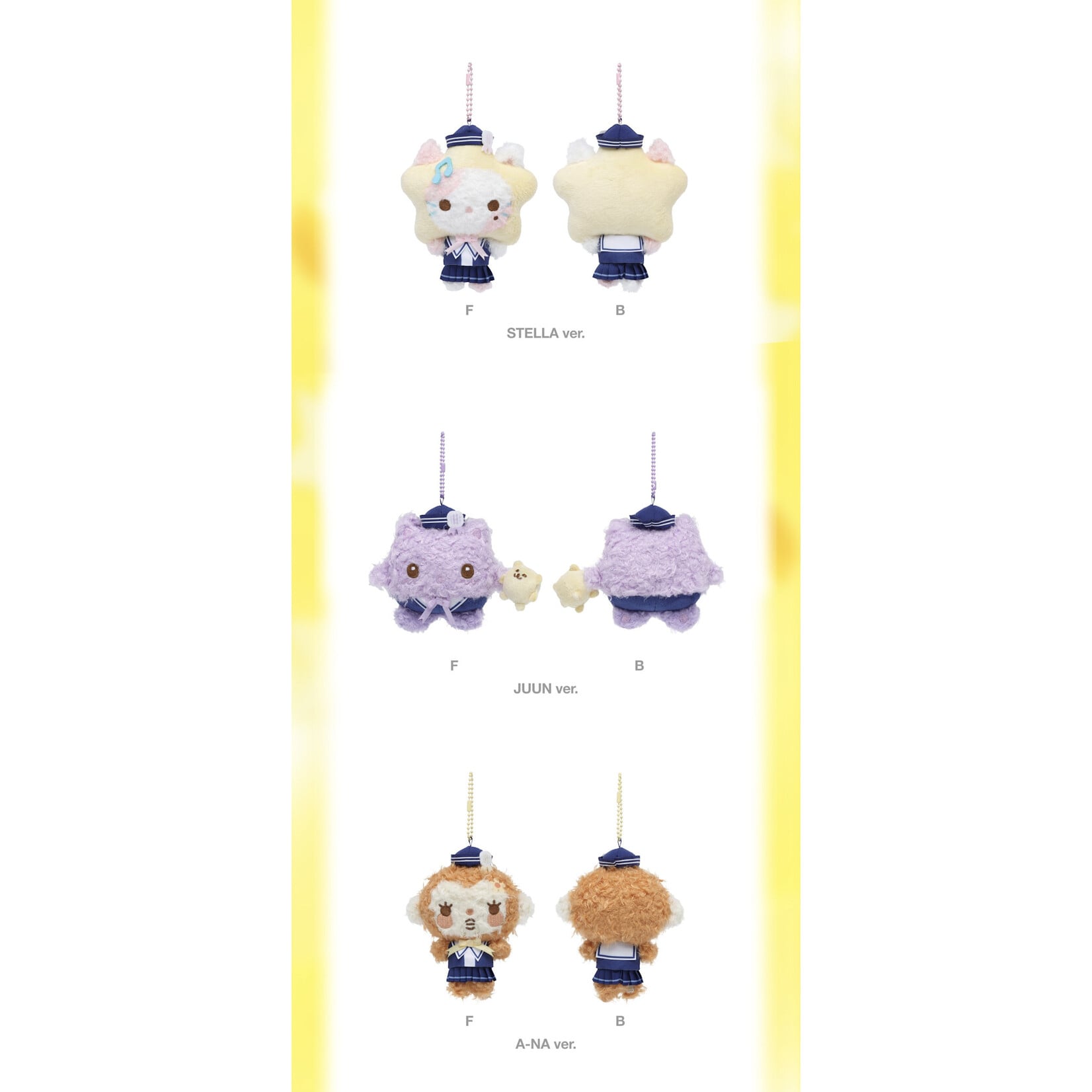 Hearts2Hearts Hearts2Hearts - 2ND MINI ALBUM POP-UP [레몬탱 (LEMON TANG)] OFFICIAL MD : MARINE LOOK DOLL KEYRING