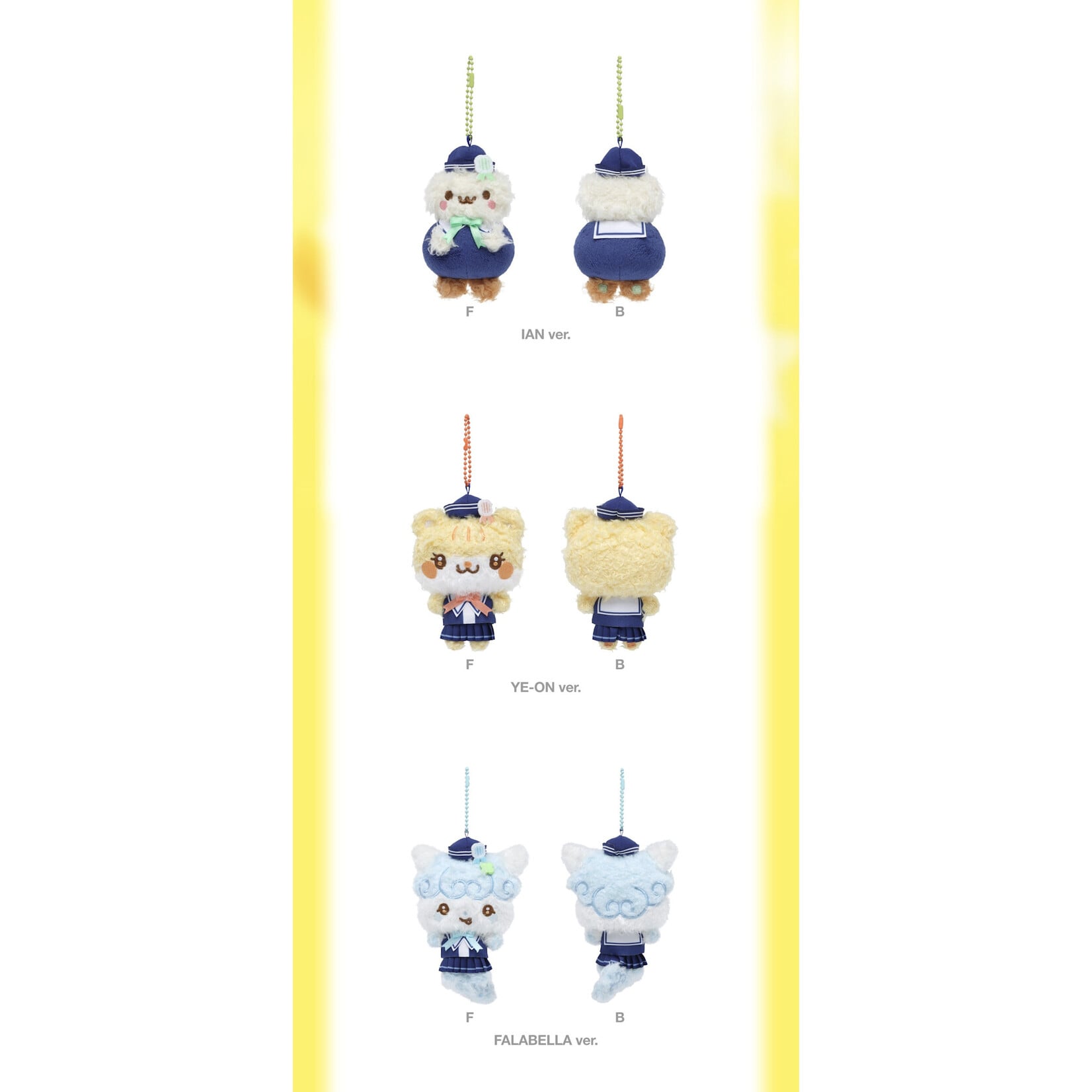 Hearts2Hearts Hearts2Hearts - 2ND MINI ALBUM POP-UP [레몬탱 (LEMON TANG)] OFFICIAL MD : MARINE LOOK DOLL KEYRING