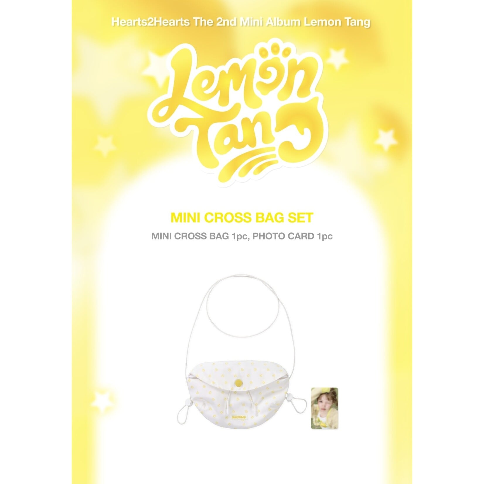 Hearts2Hearts Hearts2Hearts - 2ND MINI ALBUM POP-UP [레몬탱 (LEMON TANG)] OFFICIAL MD : MINI CROSS BAG SET