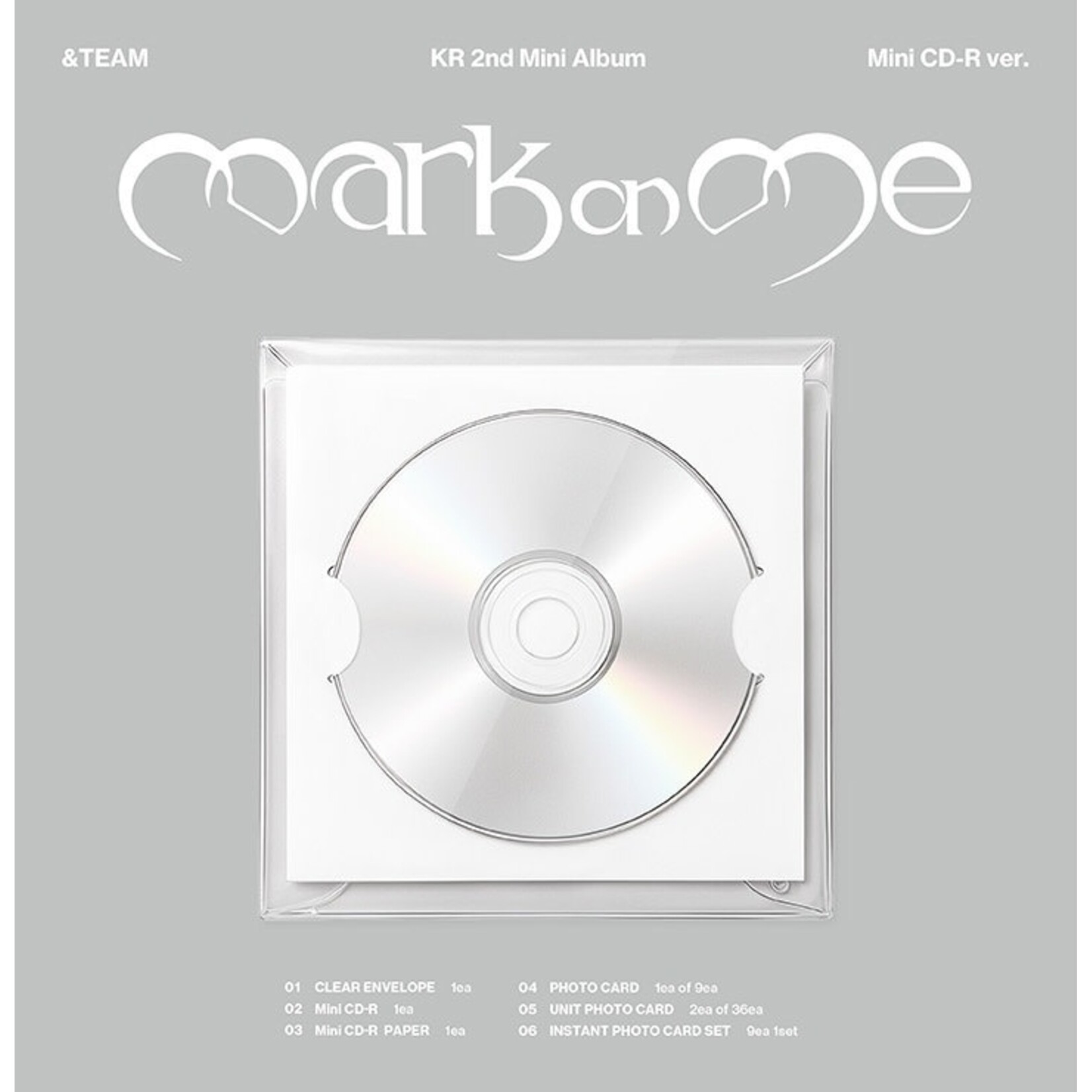 &Team &TEAM - KR 2nd Mini Album 'Mark on Me' (Mini CD-R ver.)