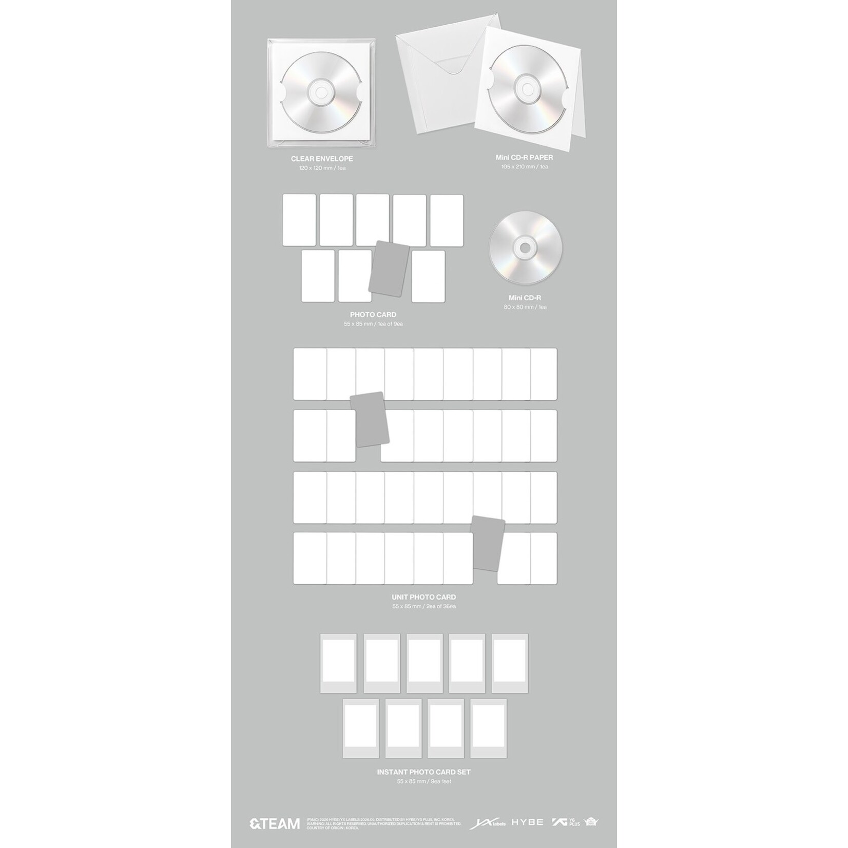 &Team &TEAM - KR 2nd Mini Album 'Mark on Me' (Mini CD-R ver.)