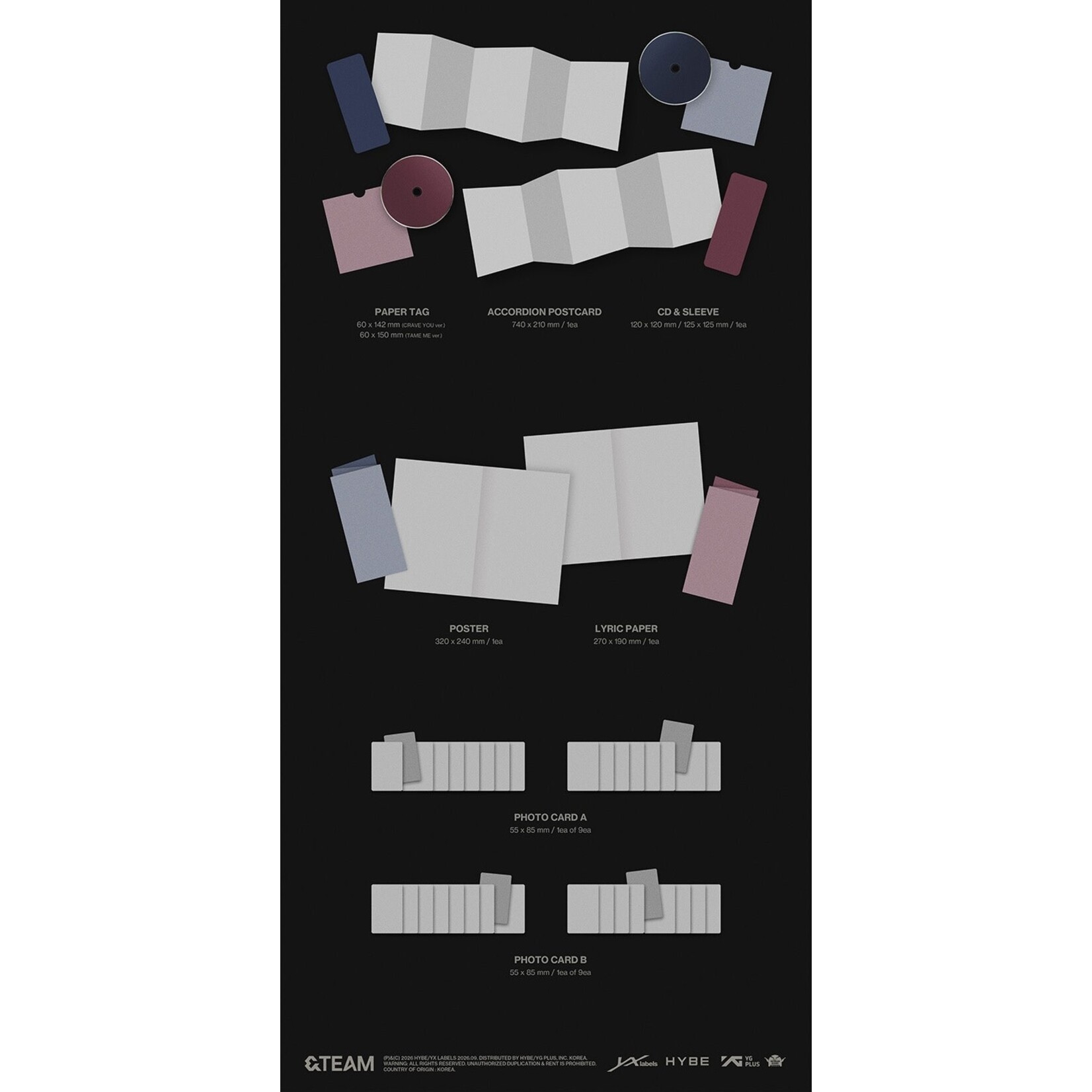&Team [EARLY-BIRD] &TEAM - KR 2nd Mini Album 'Mark on Me' (Photobook Ver.) + Weverse Gift (WS)