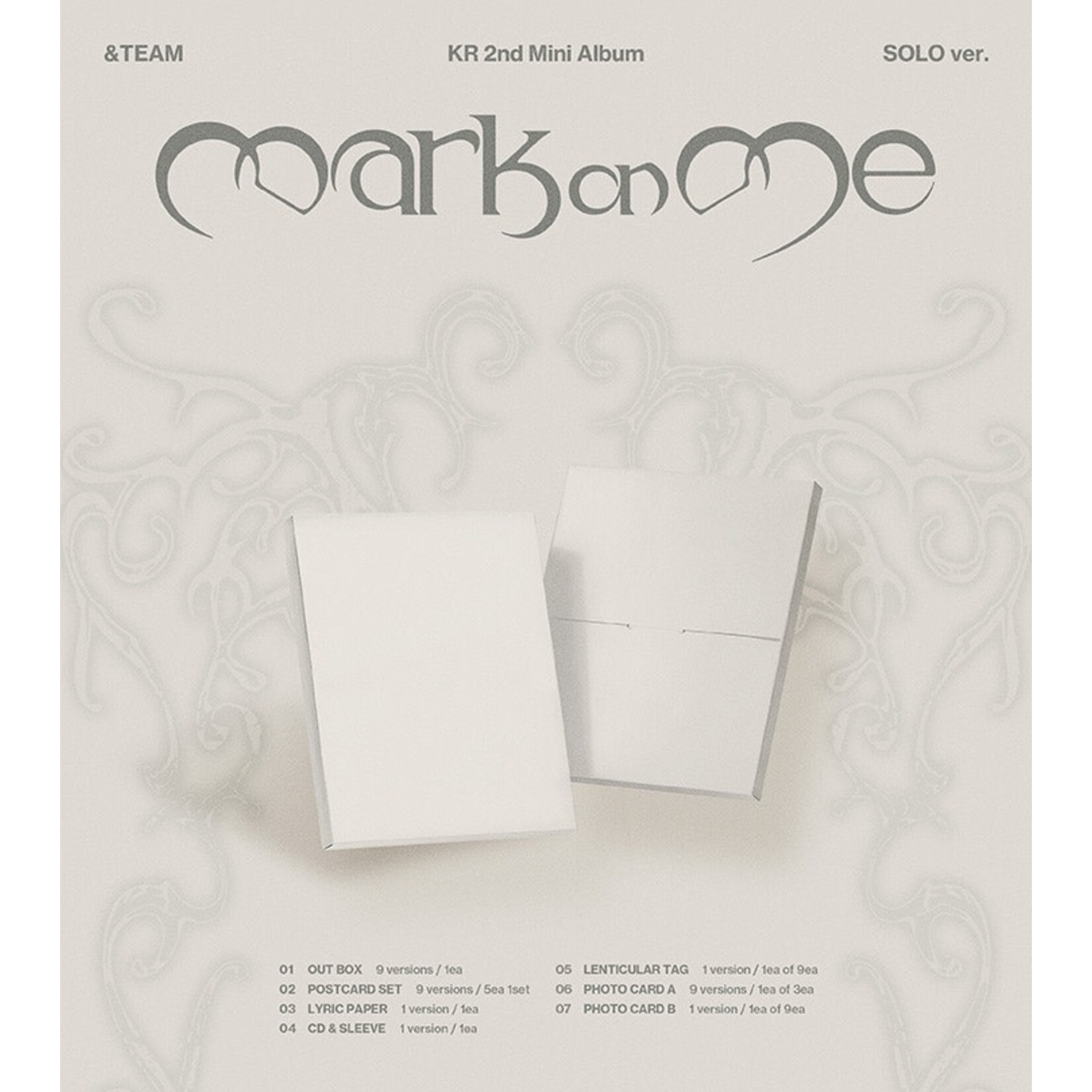 &Team [EARLY-BIRD] &TEAM - KR 2nd Mini Album 'Mark on Me' - (SOLO ver.) + Weverse Gift (WS)
