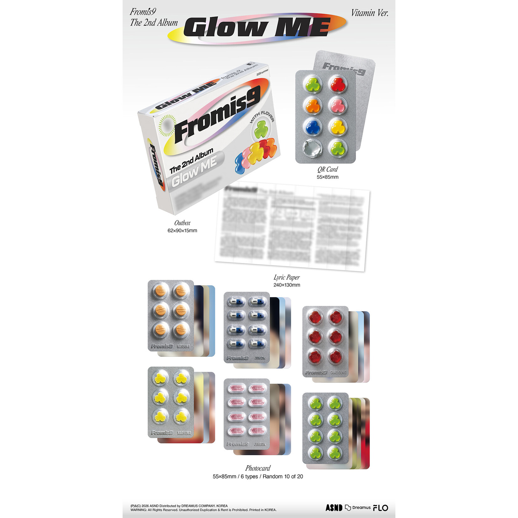 Fromis_9 fromis_9 - 2nd Album 'Glow Me' (Vitamin Ver.)