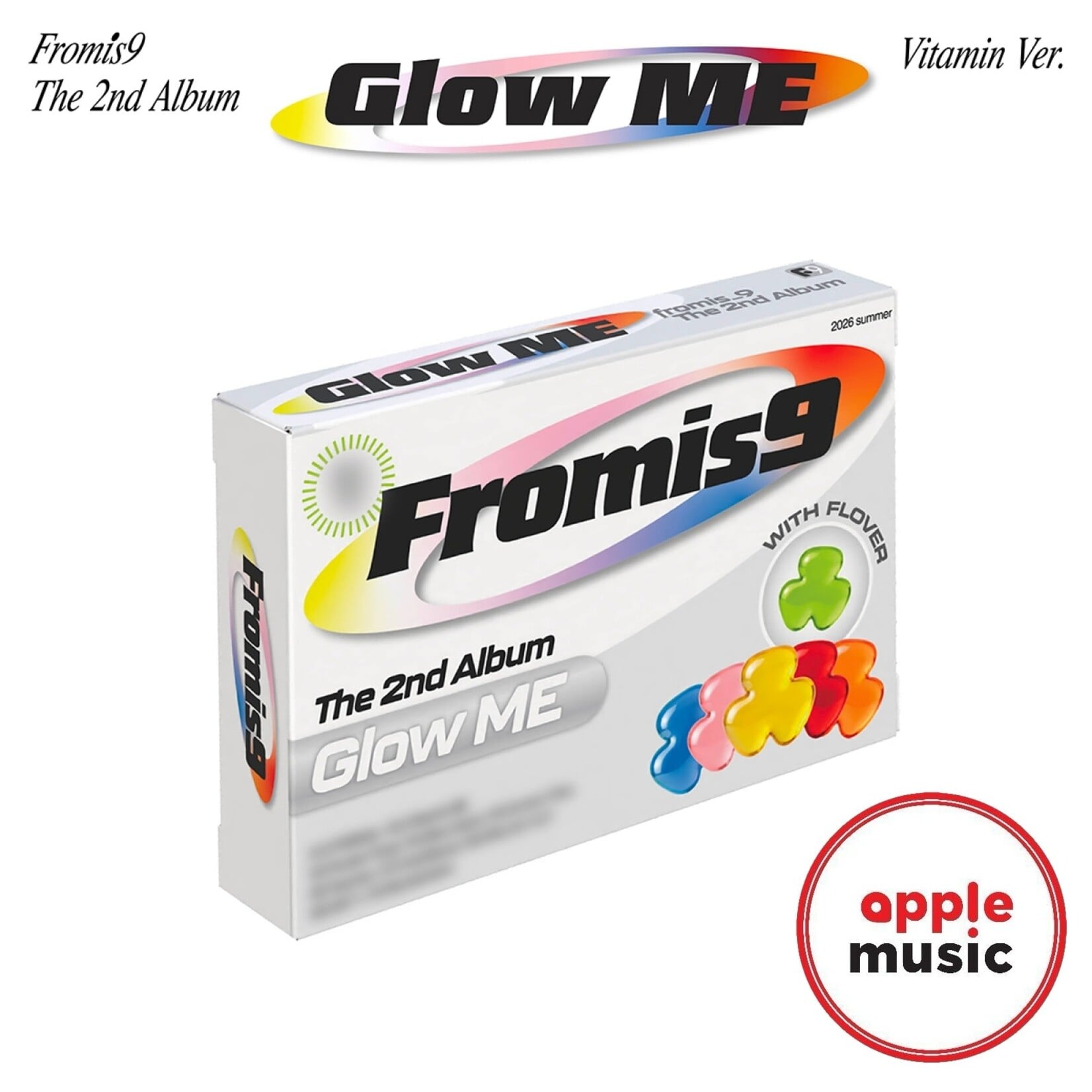 Fromis_9 fromis_9 - 2nd Album 'Glow Me' (Vitamin Ver.) + Random Photocard (APPLE MUSIC)