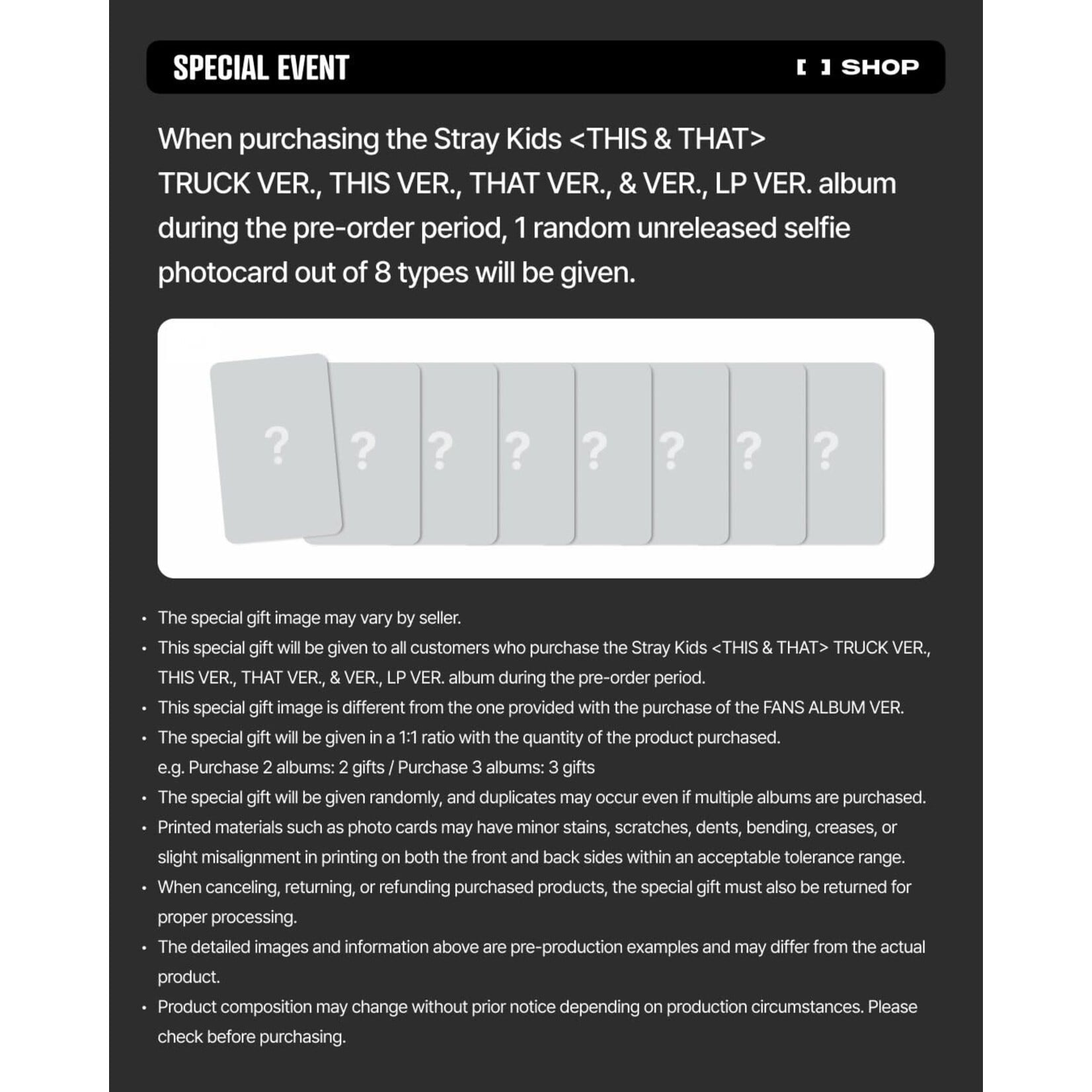 Stray Kids Stray Kids - [THIS & THAT] (FANS ALBUM VER.) + Photocard (FANS SHOP)