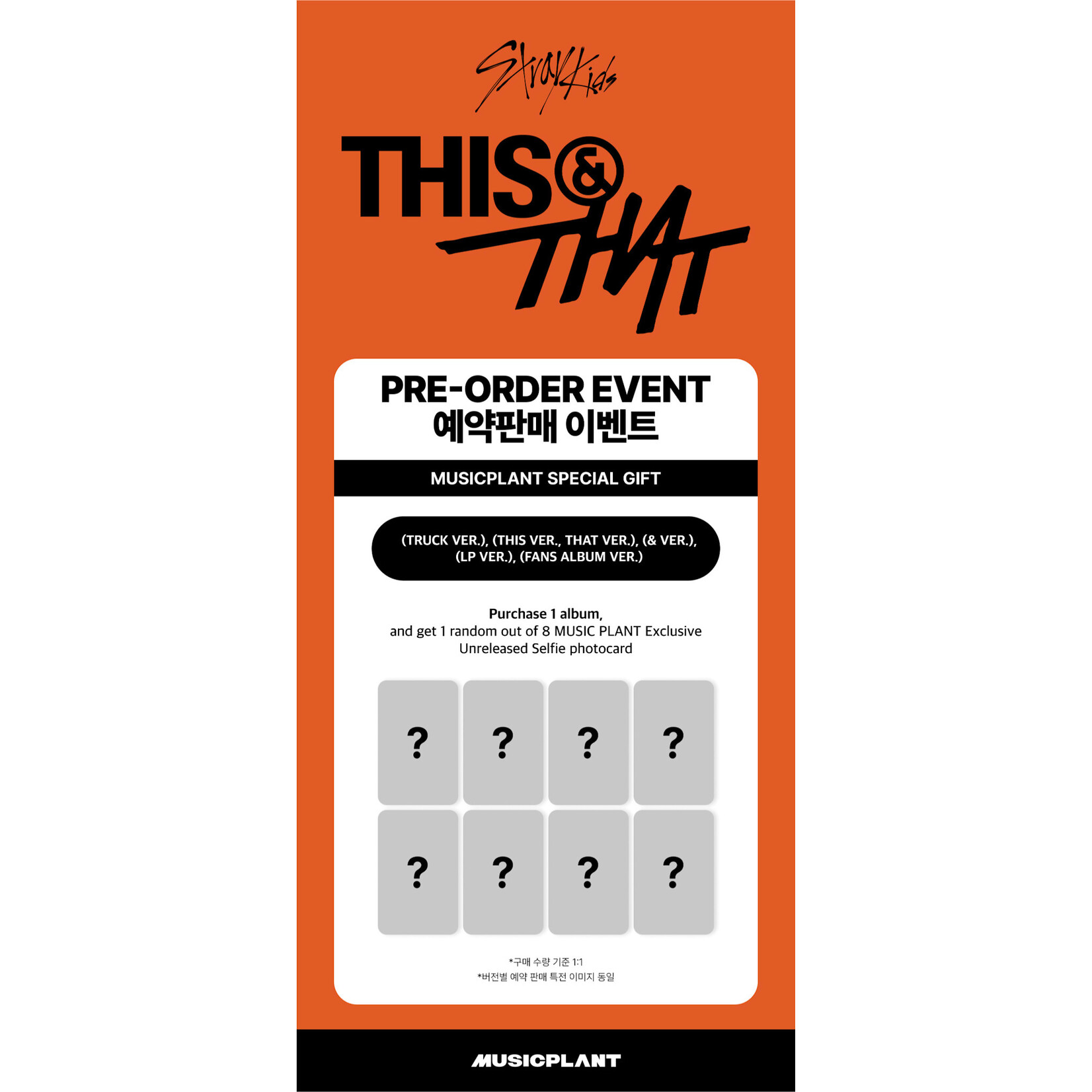 Stray Kids Stray Kids - [THIS & THAT] (FANS ALBUM VER.) + Random Photocard (MUSICPLANT)