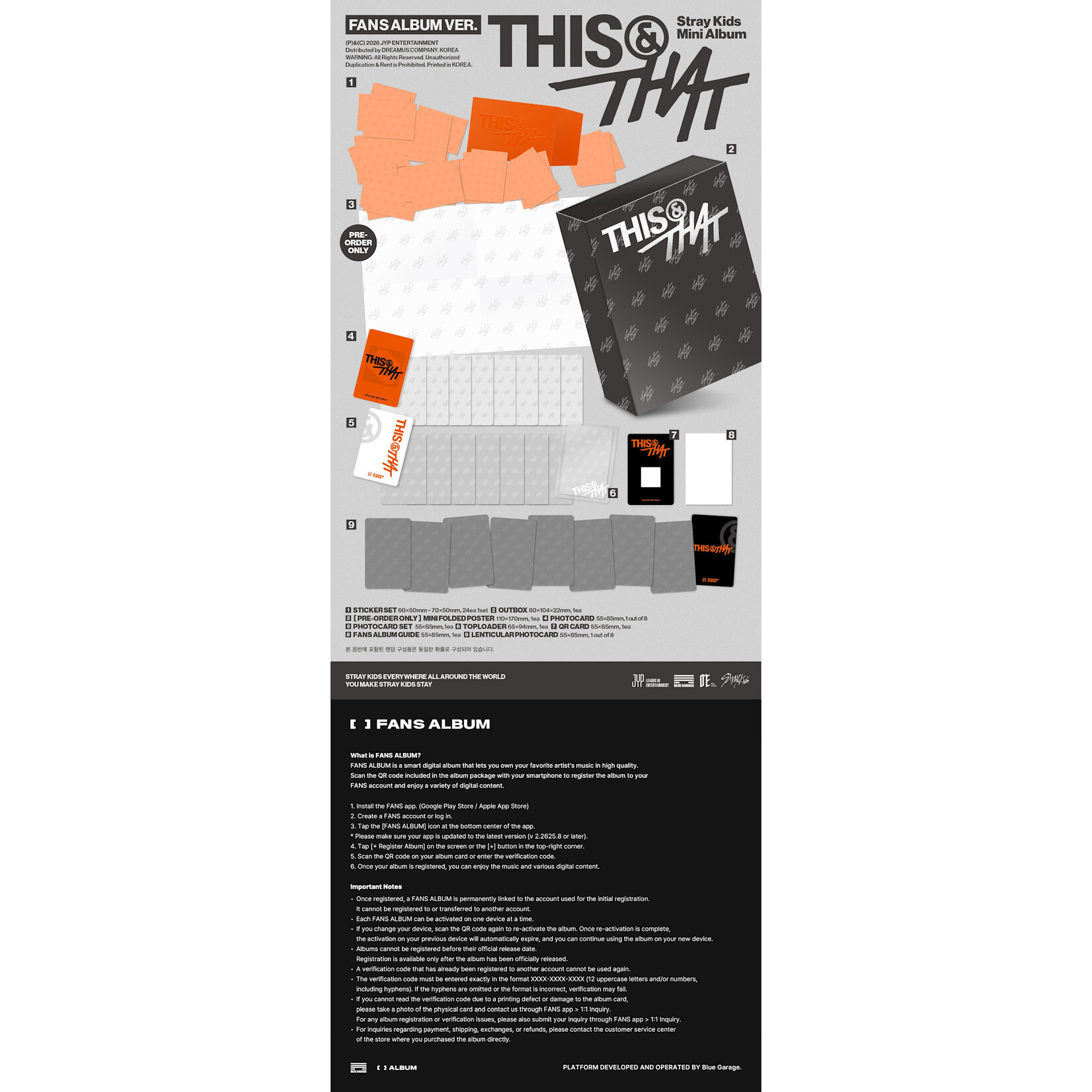 Stray Kids Stray Kids - [THIS & THAT] (FANS ALBUM VER.) + Random Photocard (APPLE MUSIC)