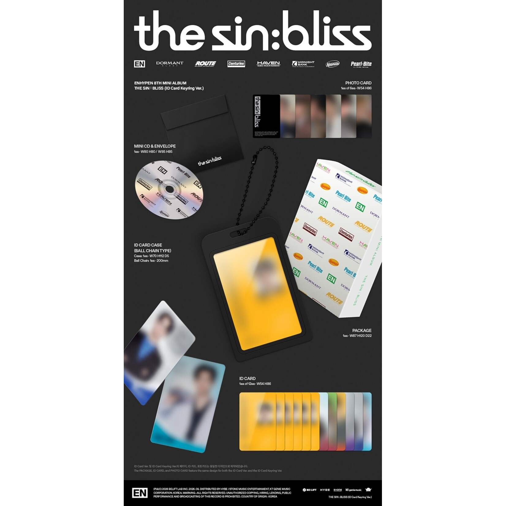 Enhypen ENHYPEN - THE SIN : BLISS (ID Card Keyring Ver.)