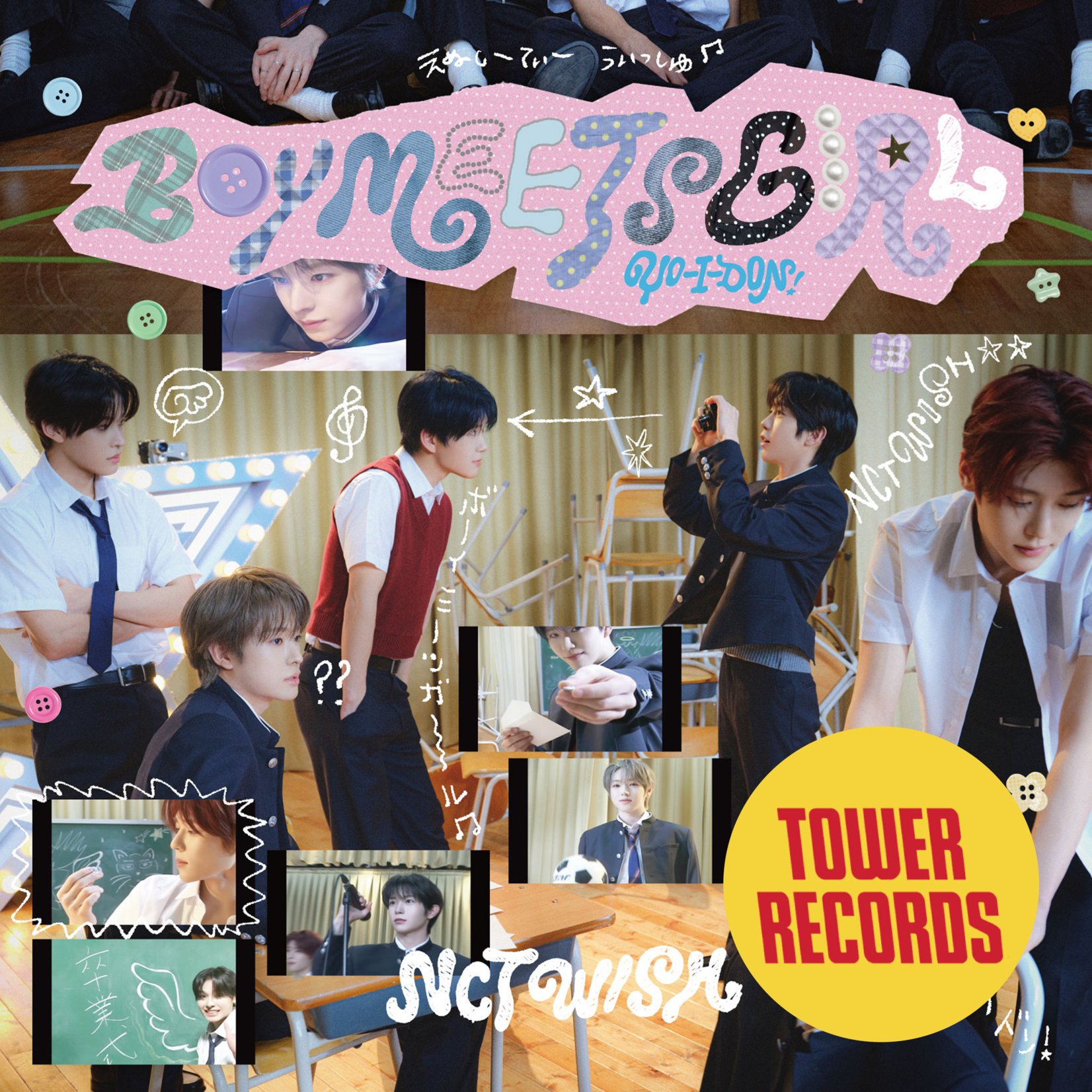 NCT NCT WISH - YO-I-DON! / BOY MEETS GIRL (BOY MEETS GIRL Ver.) + Random Photocard (TOWER RECORDS)