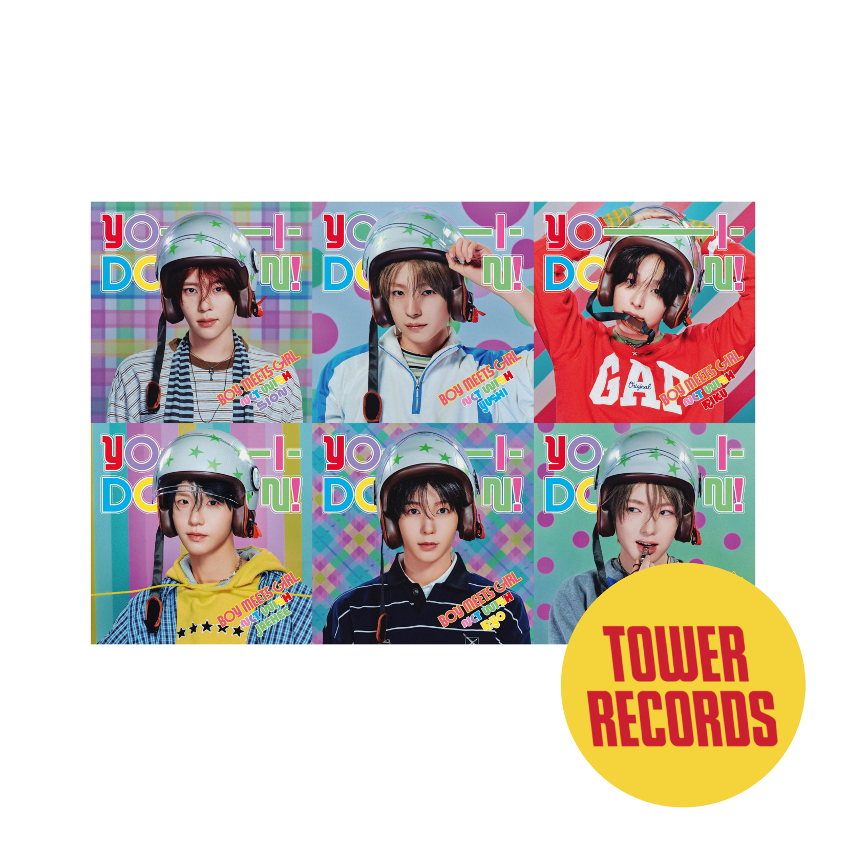 NCT NCT WISH - YO-I-DON! / BOY MEETS GIRL (SOLO JACKET Ver.) + Random Photocard (TOWER RECORDS)