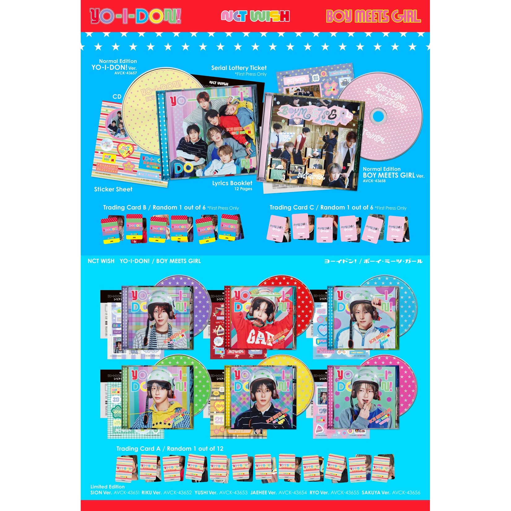 NCT NCT WISH - YO-I-DON! / BOY MEETS GIRL (YO-I-DON! Ver.) + Random Photocard (HMV)