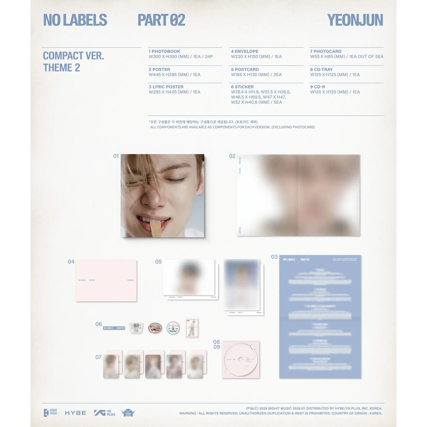 TXT YEONJUN - [NO LABELS: PART 02] (Compact Ver.)