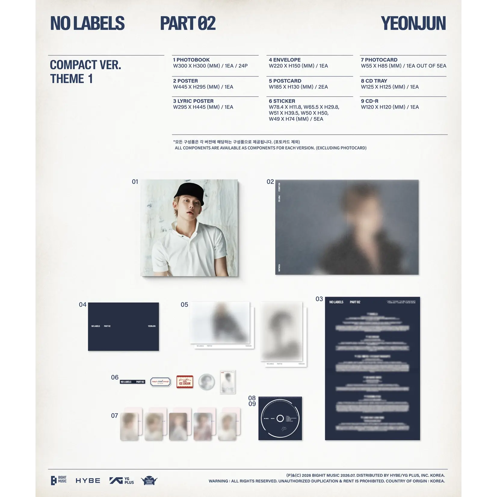 TXT YEONJUN - [NO LABELS: PART 02] (Compact Ver.)