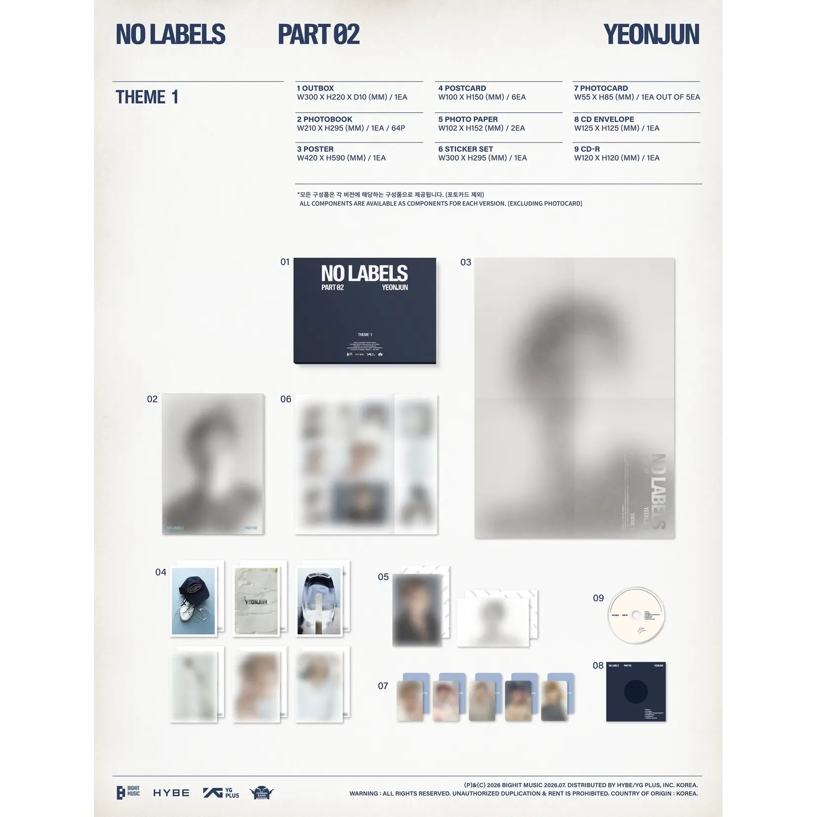 TXT YEONJUN - [NO LABELS: PART 02] (Photobook Ver.) + Weverse Gift (WS)