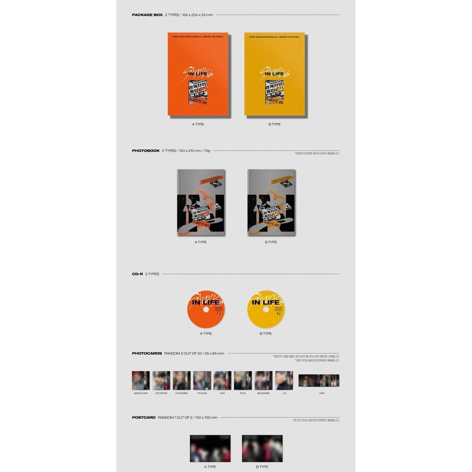 Stray Kids Stray Kids - 1st Album REPACKAGE [IN生 : IN LIFE]