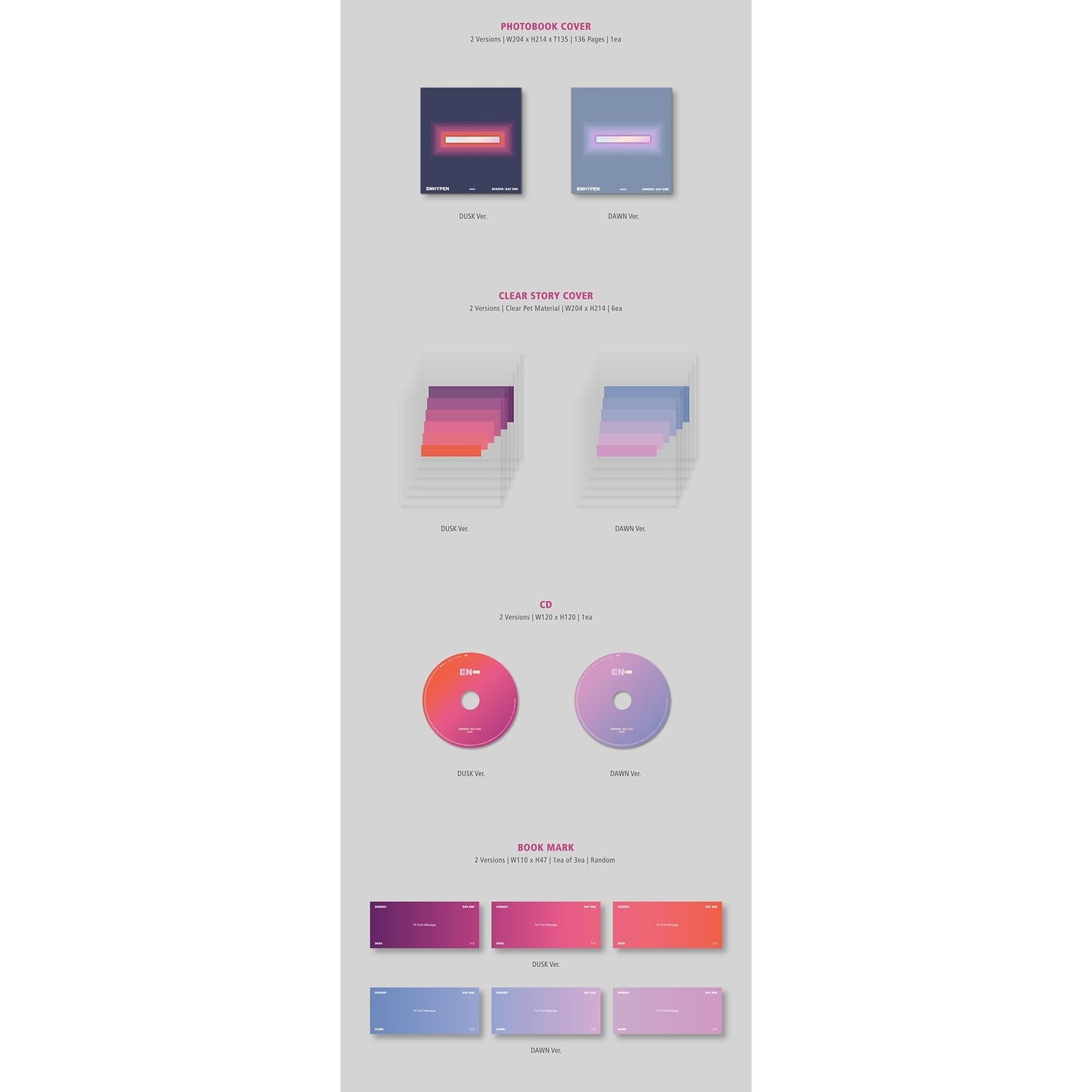Enhypen ENHYPEN - 1st Mini [BORDER : DAY ONE] (Photobook ver.)
