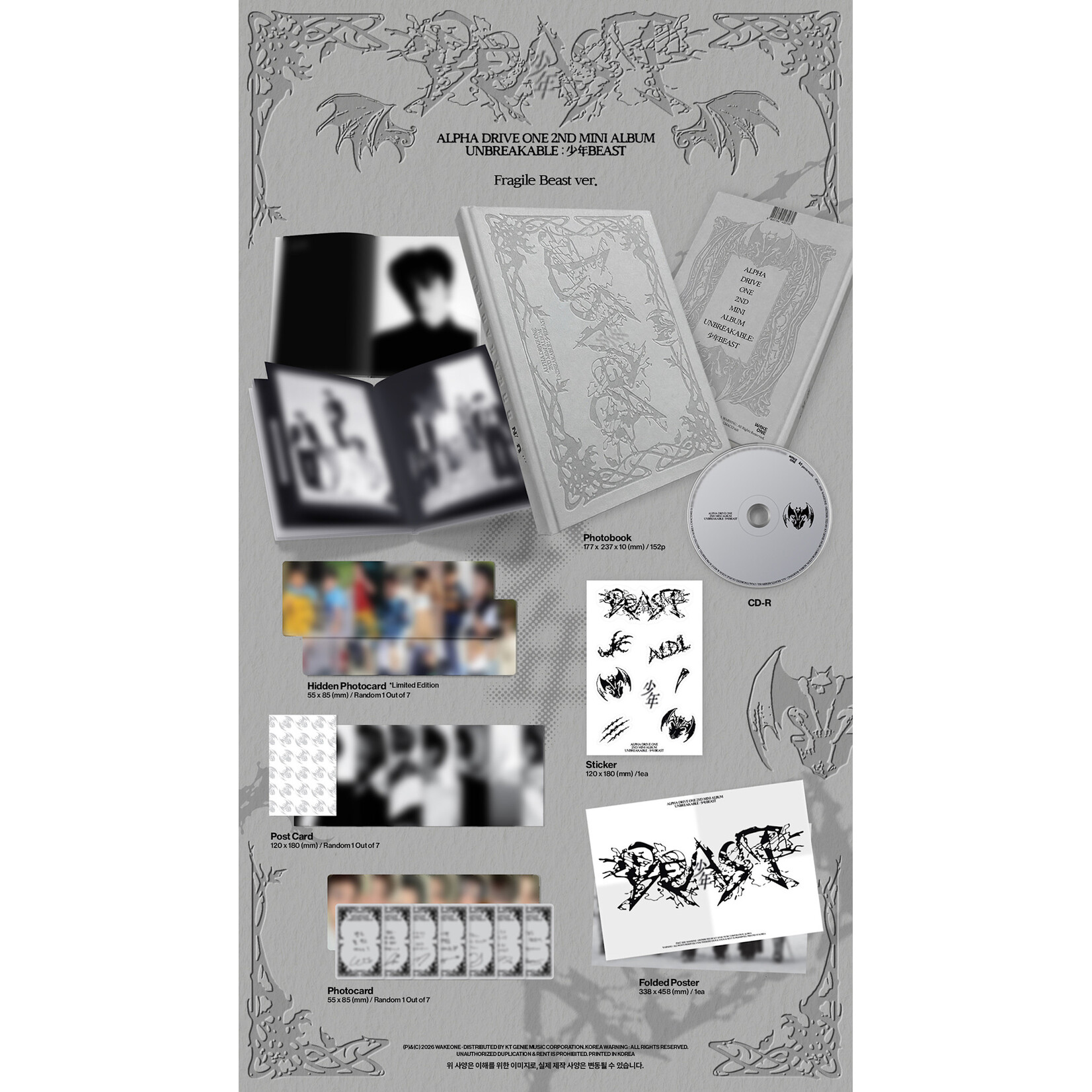 ALPHA DRIVE ONE ALPHA DRIVE ONE - 2ND ALBUM [UNBREAKABLE : 少年BEAST] (Fragile Beast Ver.)