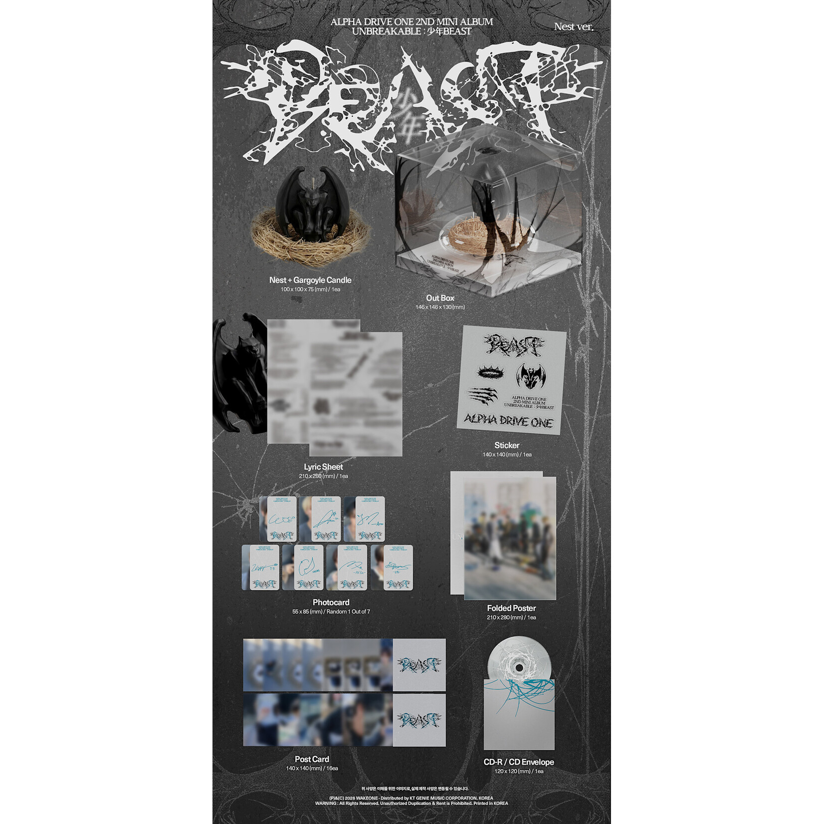 ALPHA DRIVE ONE ALPHA DRIVE ONE - 2ND ALBUM [UNBREAKABLE : 少年BEAST] (Nest Ver.)