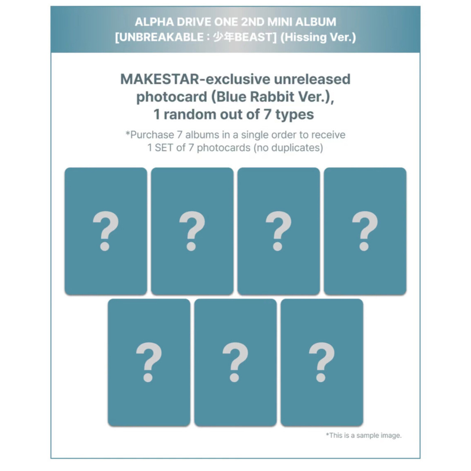 ALPHA DRIVE ONE ALPHA DRIVE ONE - 2ND ALBUM [UNBREAKABLE : 少年BEAST] (Hissing Ver.) + Random Photocard (MAKESTAR)