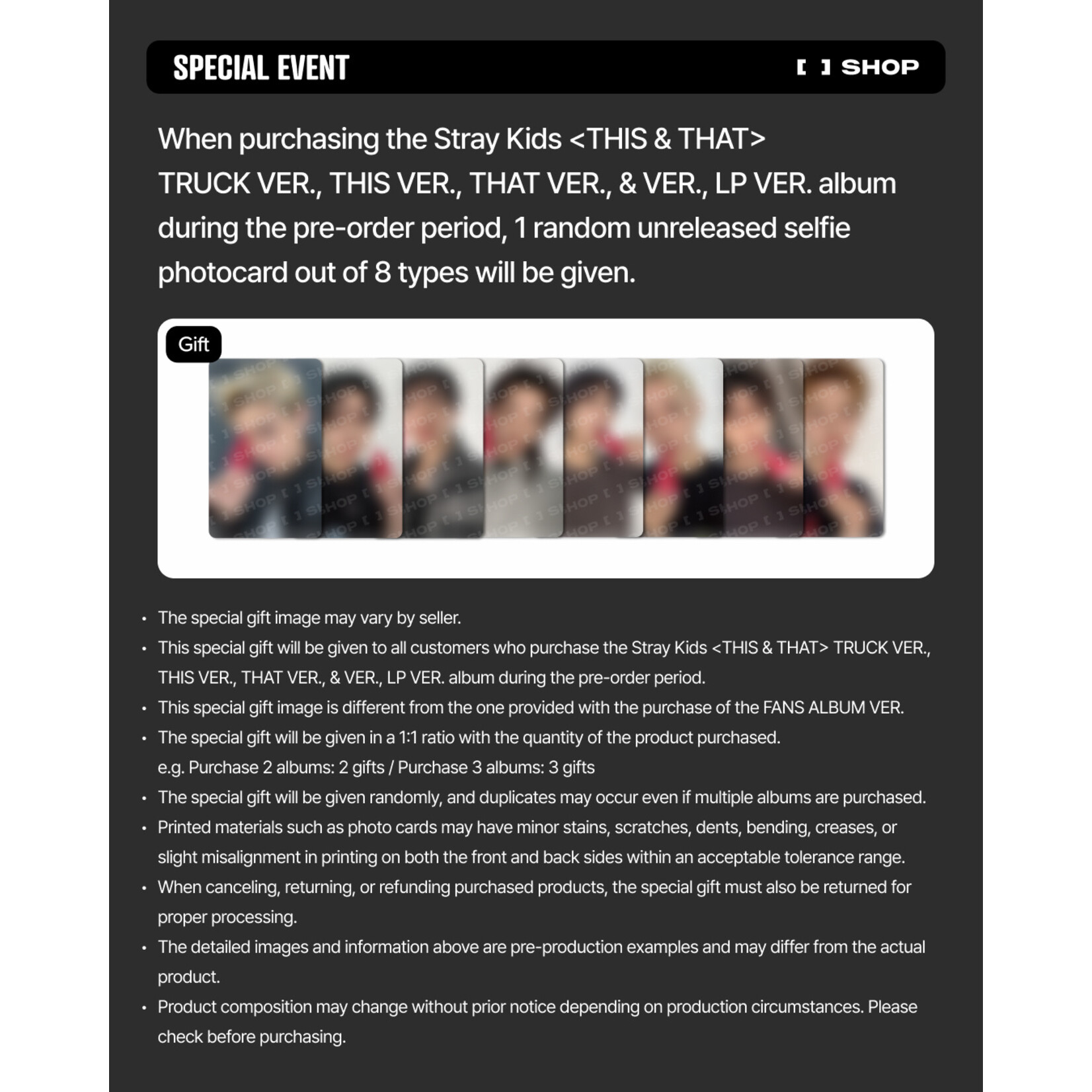 Stray Kids Stray Kids - [THIS & THAT] (Standard Ver.) + Photocard (FANS SHOP)