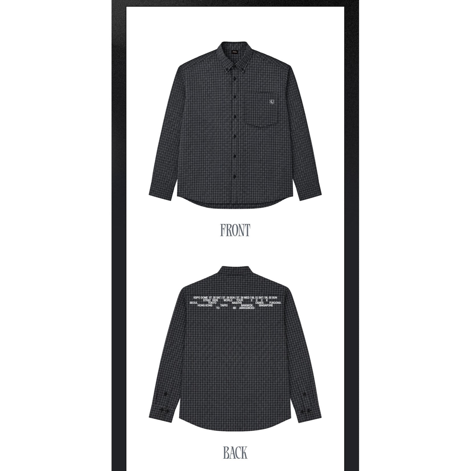 Stray Kids Stray Kids - [RUN IT SEOUL] CHECK SHIRT