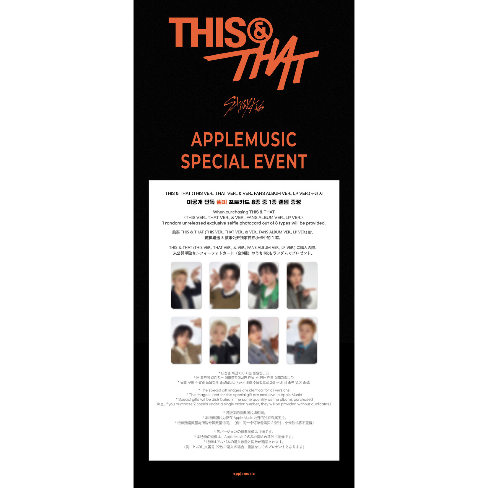 Stray Kids Stray Kids - [THIS & THAT] (FANS ALBUM VER.) + Random Photocard (APPLE MUSIC)
