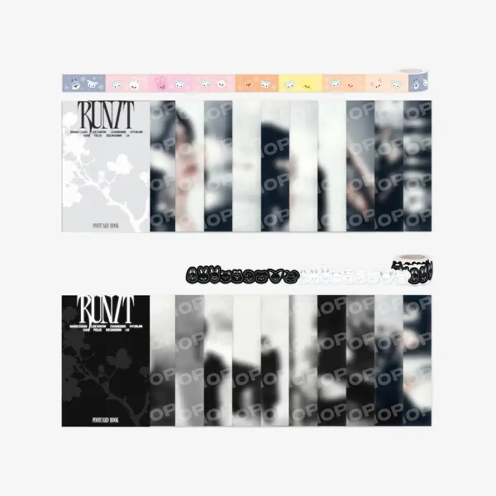 Stray Kids Stray Kids - [RUN IT SEOUL] POSTCARD BOOK & ROLL STICKER SET