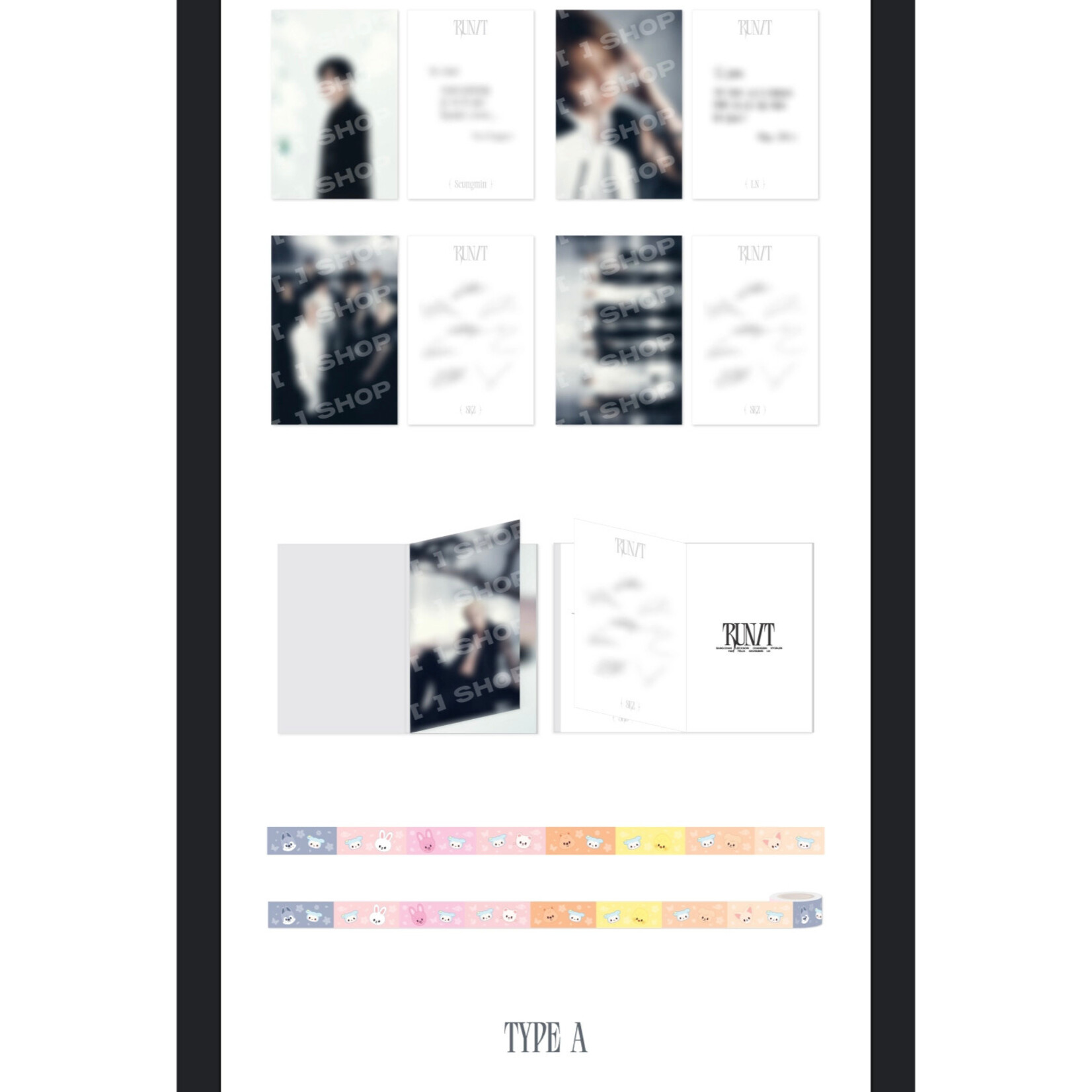 Stray Kids Stray Kids - [RUN IT SEOUL] POSTCARD BOOK & ROLL STICKER SET