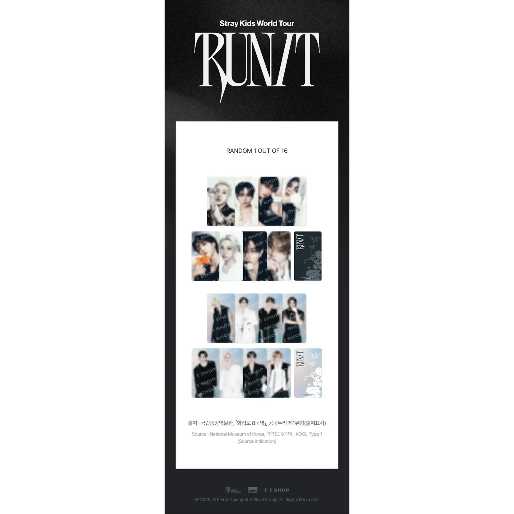 Stray Kids Stray Kids - [RUN IT SEOUL] SPECIAL TRADING CARD (RANDOM)