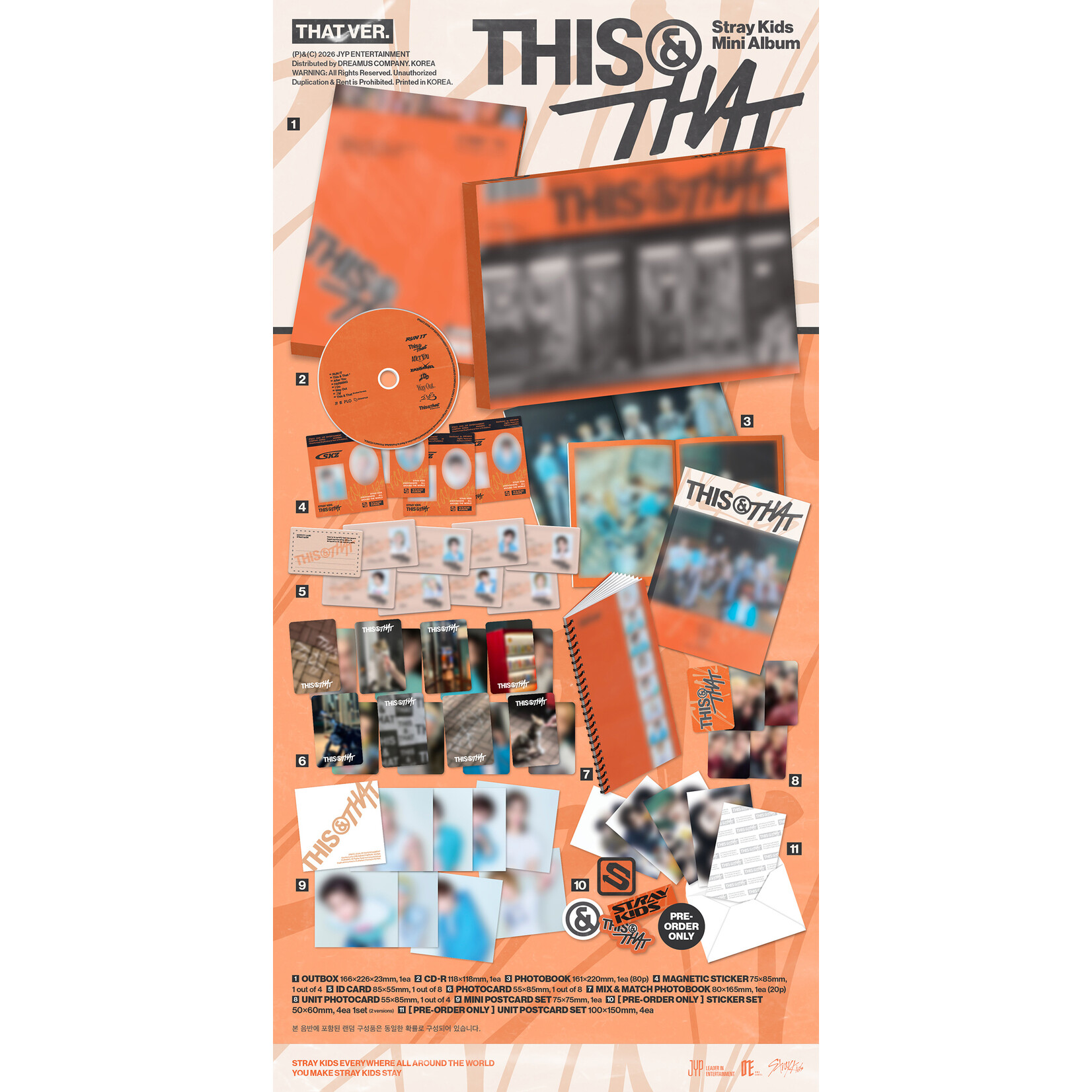 Stray Kids Stray Kids - [THIS & THAT] (Standard Ver.) + Random Photocard (BDM)